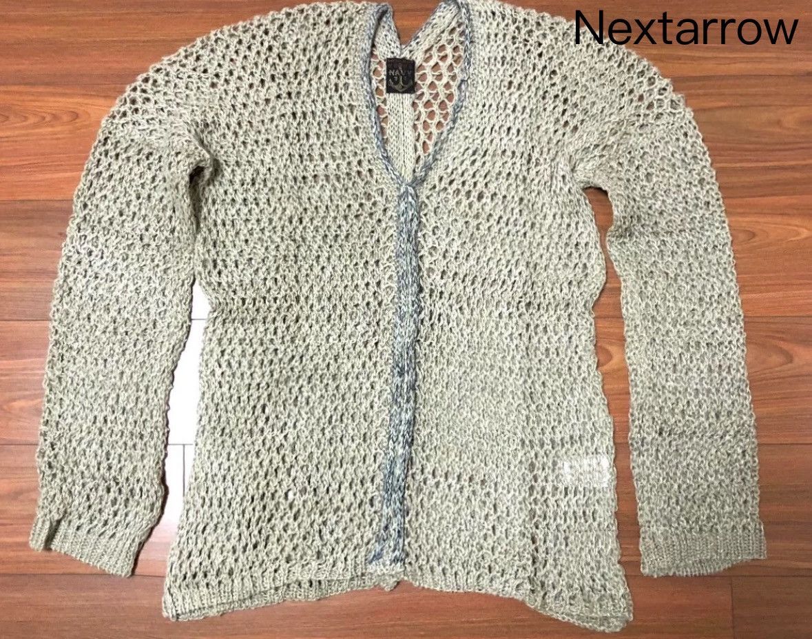 Kapital Kapital Hirata Kazuhiro Linen Knitted Mesh Knitted Sweater Size US S / EU 44-46 / 1 - 1 Thumbnail