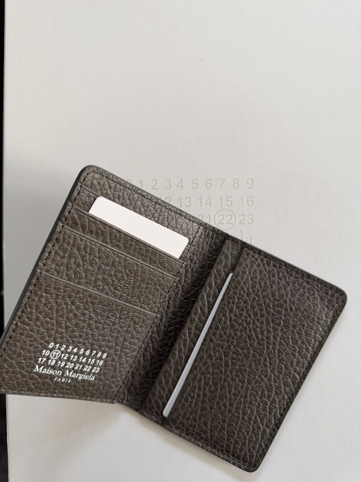 Maison Margiela 4-Stitch Grey Card Holder