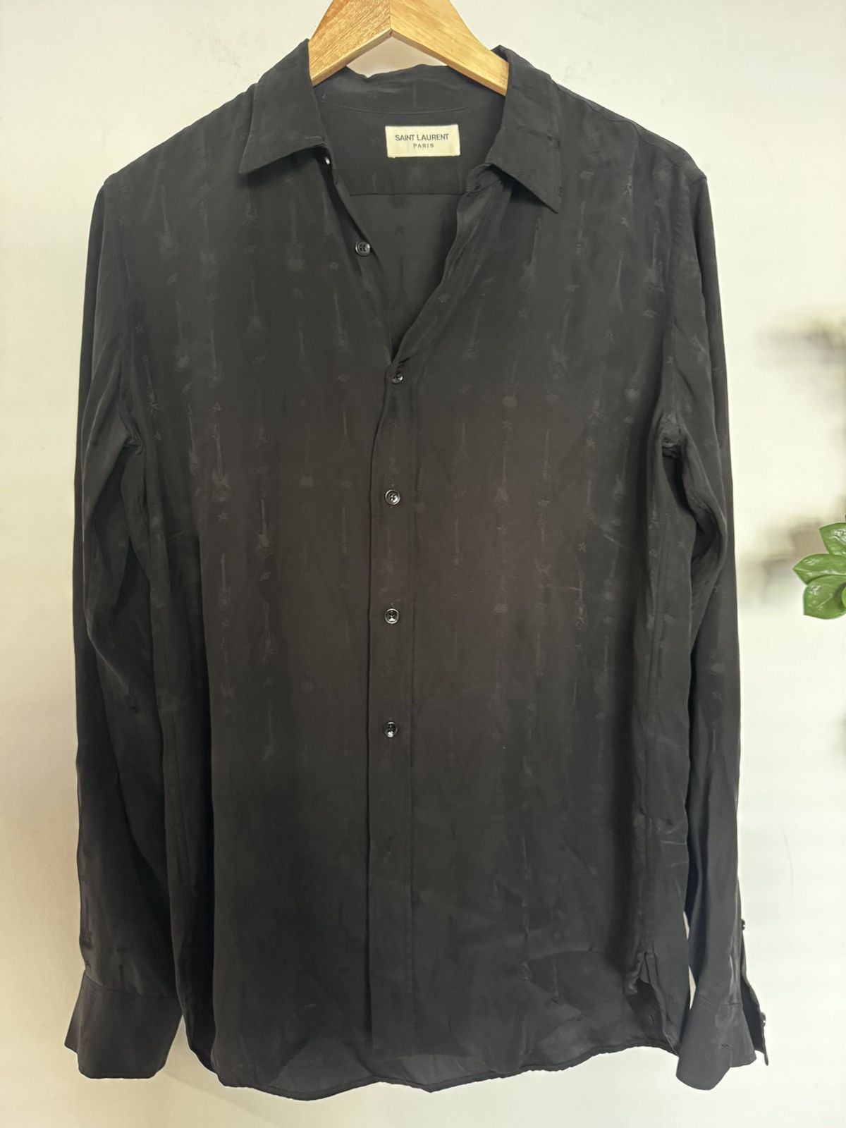 Saint Laurent Paris Hedi silk guitar shirt Size US M / EU 48-50 / 2 - 2 Thumbnail