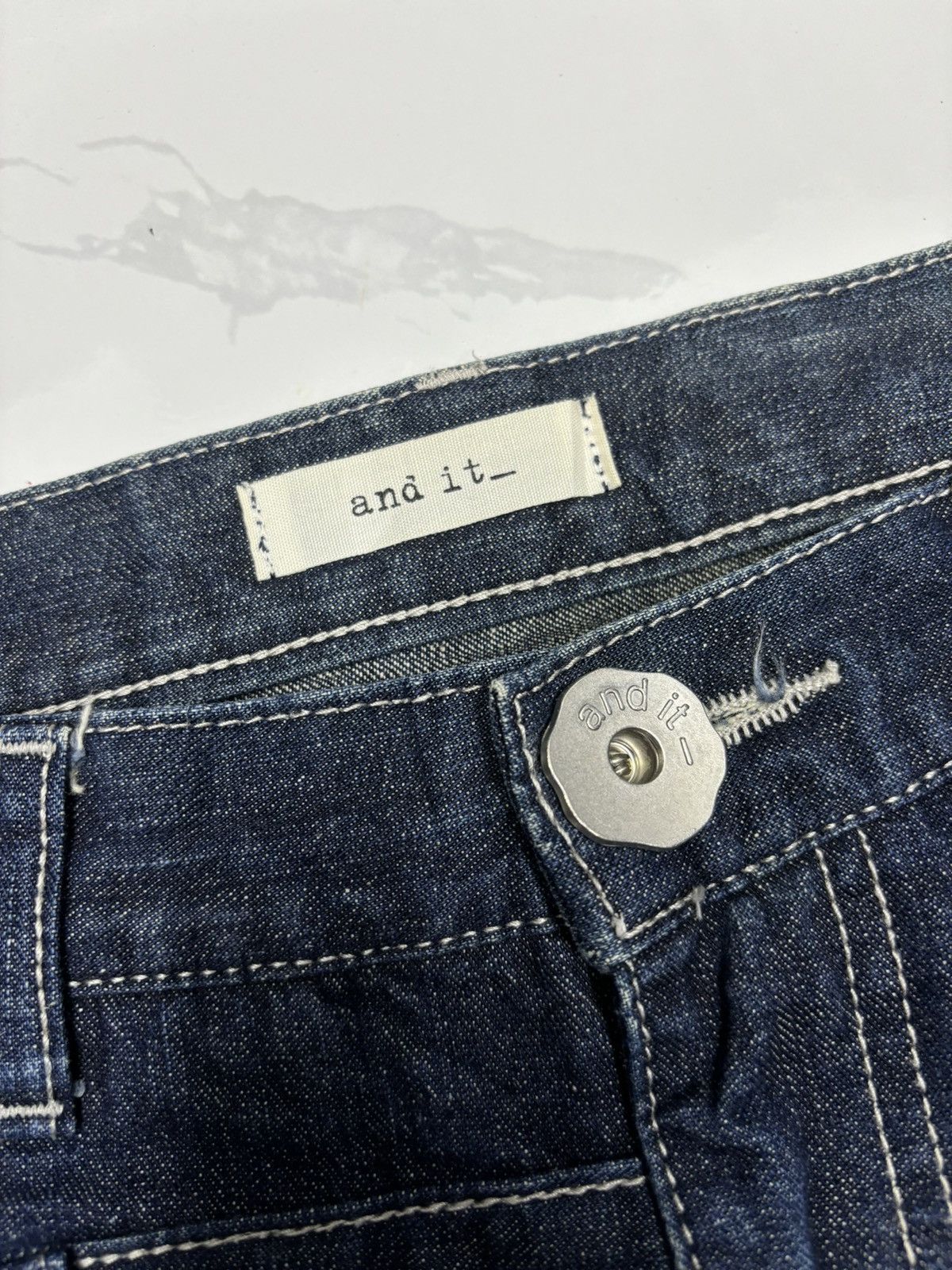 Issey Miyake 🔥DOUBLE WAIST DENIM JEANS AND IT ISSEY MIYAKE STYLE Size US 32 / EU 48 - 9 Thumbnail