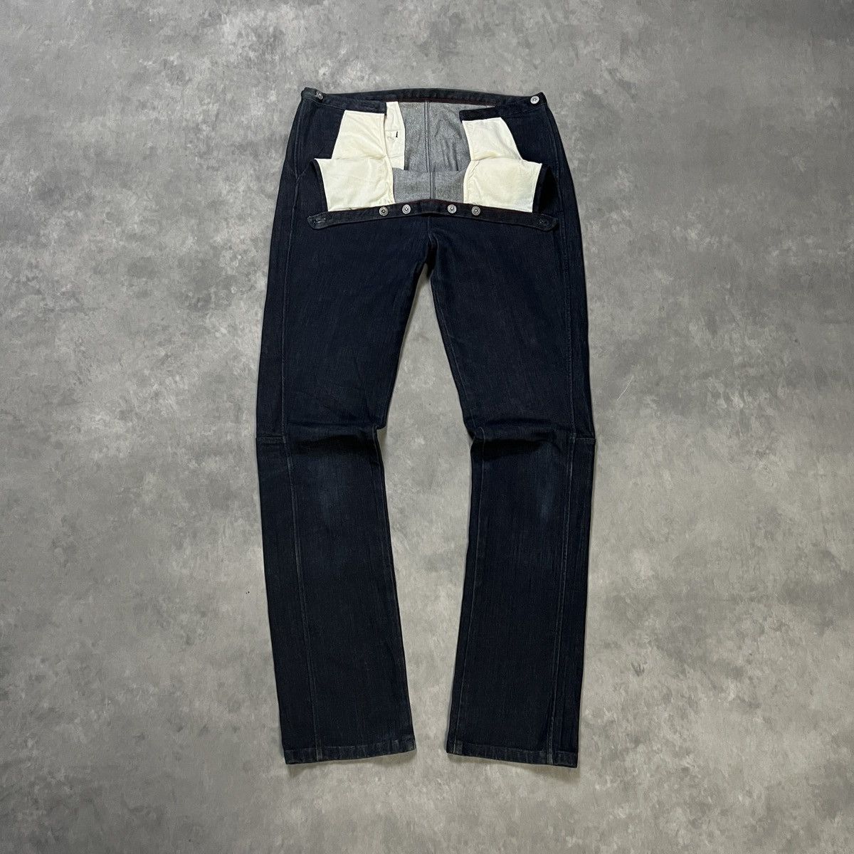 45rpm 2000s 45RPM Studio - Raw Indigo Denim Pants Made in Japan Size US 29 - 1 Thumbnail