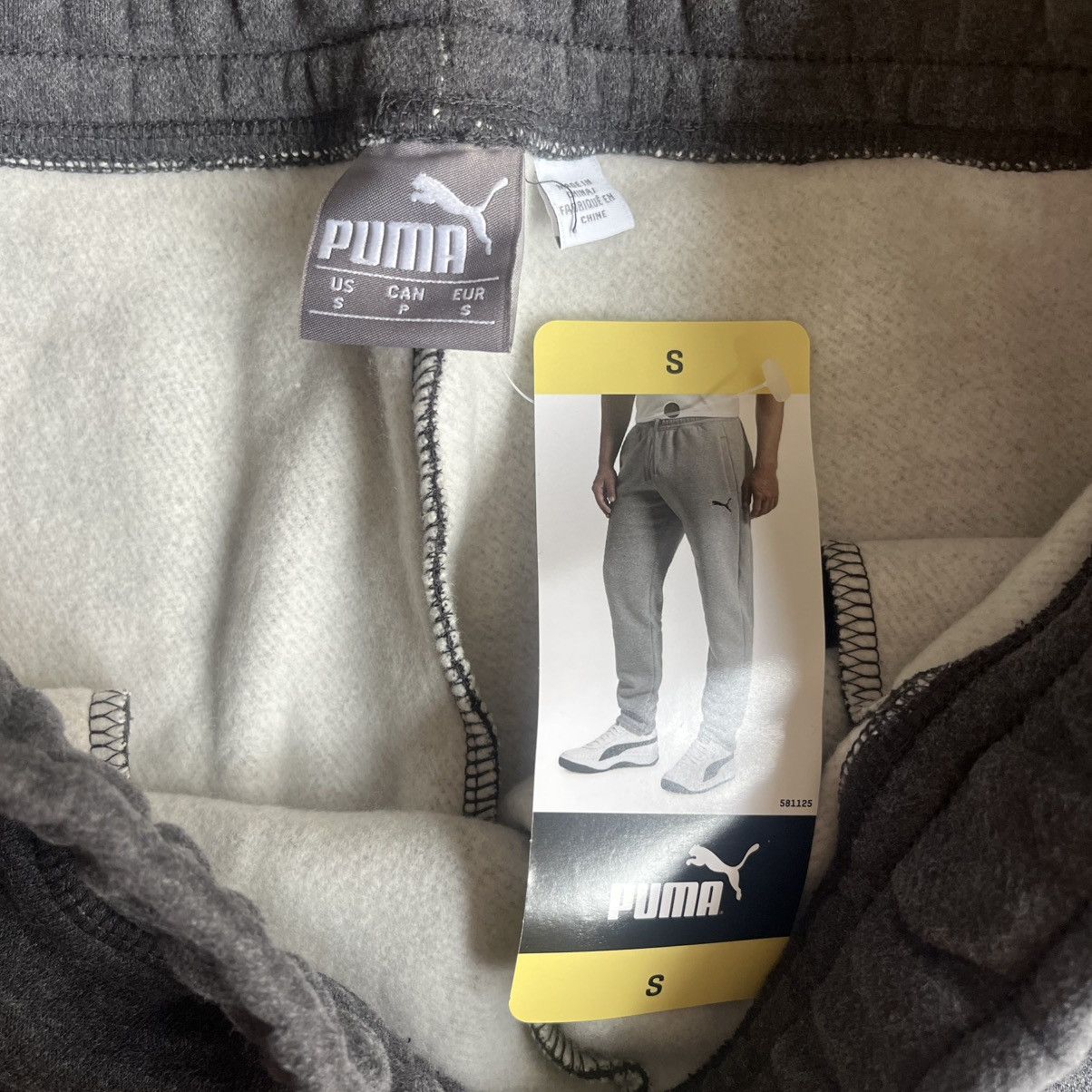 Puma New Men’s Gray Puma Sweatpants Size US 29 - 4 Thumbnail