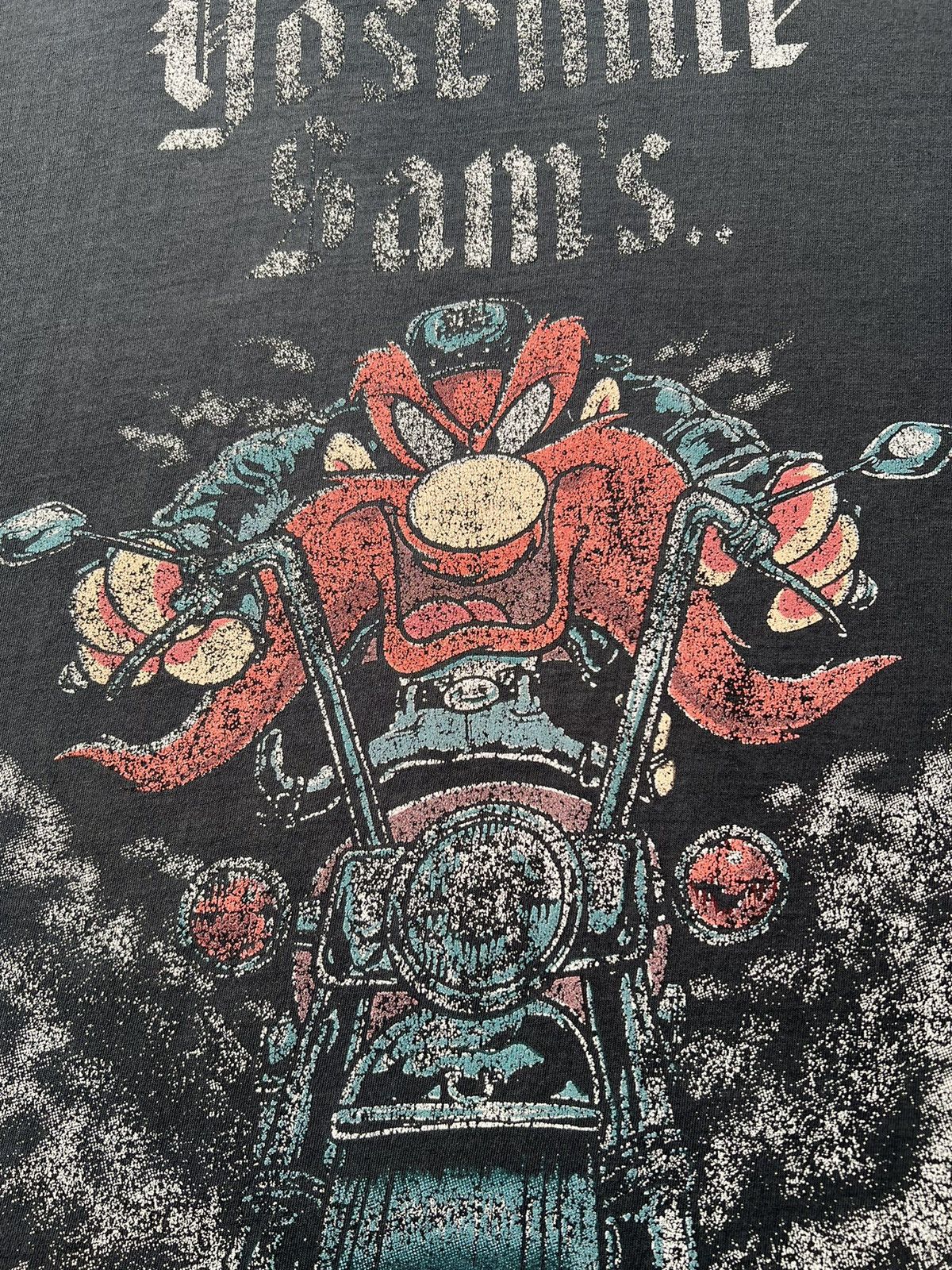 Warner Bros Vintage 1999 Yosemite Sam Biker Looney Tunes Cartoon Tshirt Size US XL / EU 56 / 4 - 5 Thumbnail