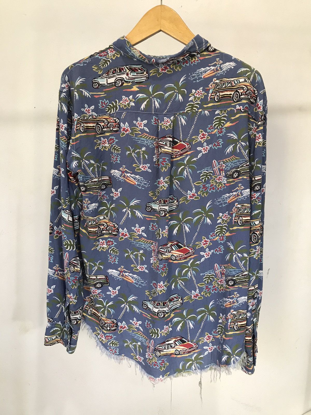 Japanese Brand Hawaii Car Shirt Silk 'Saint Laurent style' Size US M / EU 48-50 / 2 - 4 Thumbnail
