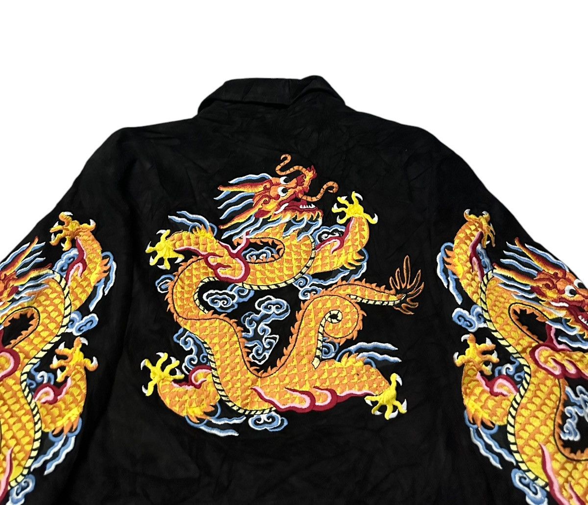 Other Sukajan leather souvenir jacket intricate dragon embroidery Size US M / EU 48-50 / 2 - 8 Thumbnail