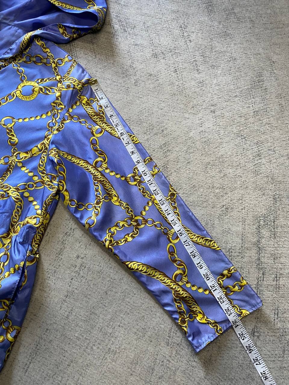 Fiorucci × Vintage Vtg Fiorucci Gold Chain Nylon Windbreaker Rain Coat Parka Size XL / US 12-14 / IT 48-50 - 17 Thumbnail
