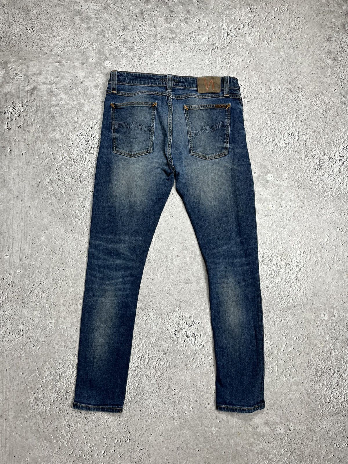 Nudie Jeans Nudie Jeans Skinny Fit Organic Denim Jeans W33 L30 Blue Size US 33 - 1 Thumbnail