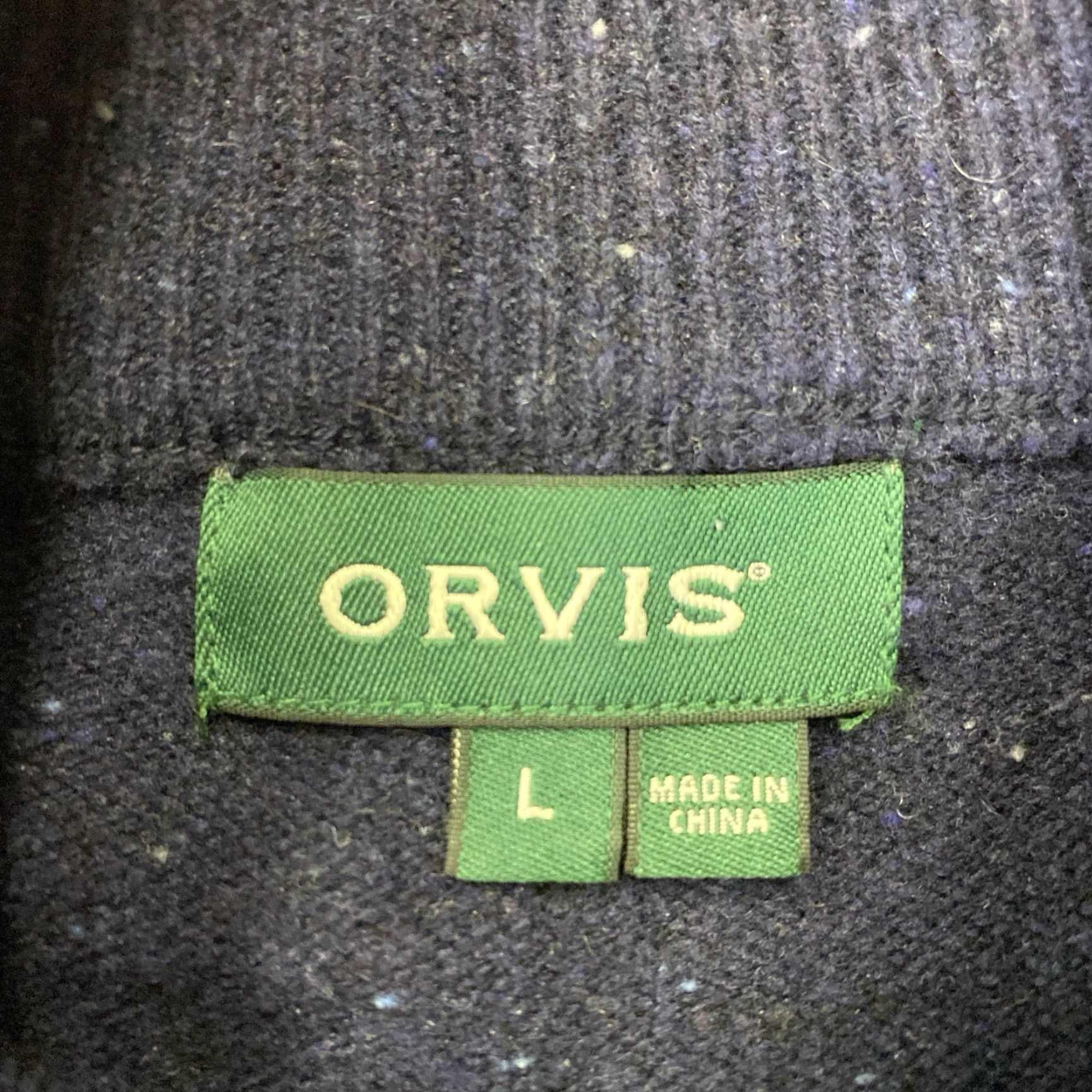 Orvis Orvis Sweater 1/4 Zip Pullover Wool Blue Mens Large Size US L / EU 52-54 / 3 - 2 Thumbnail