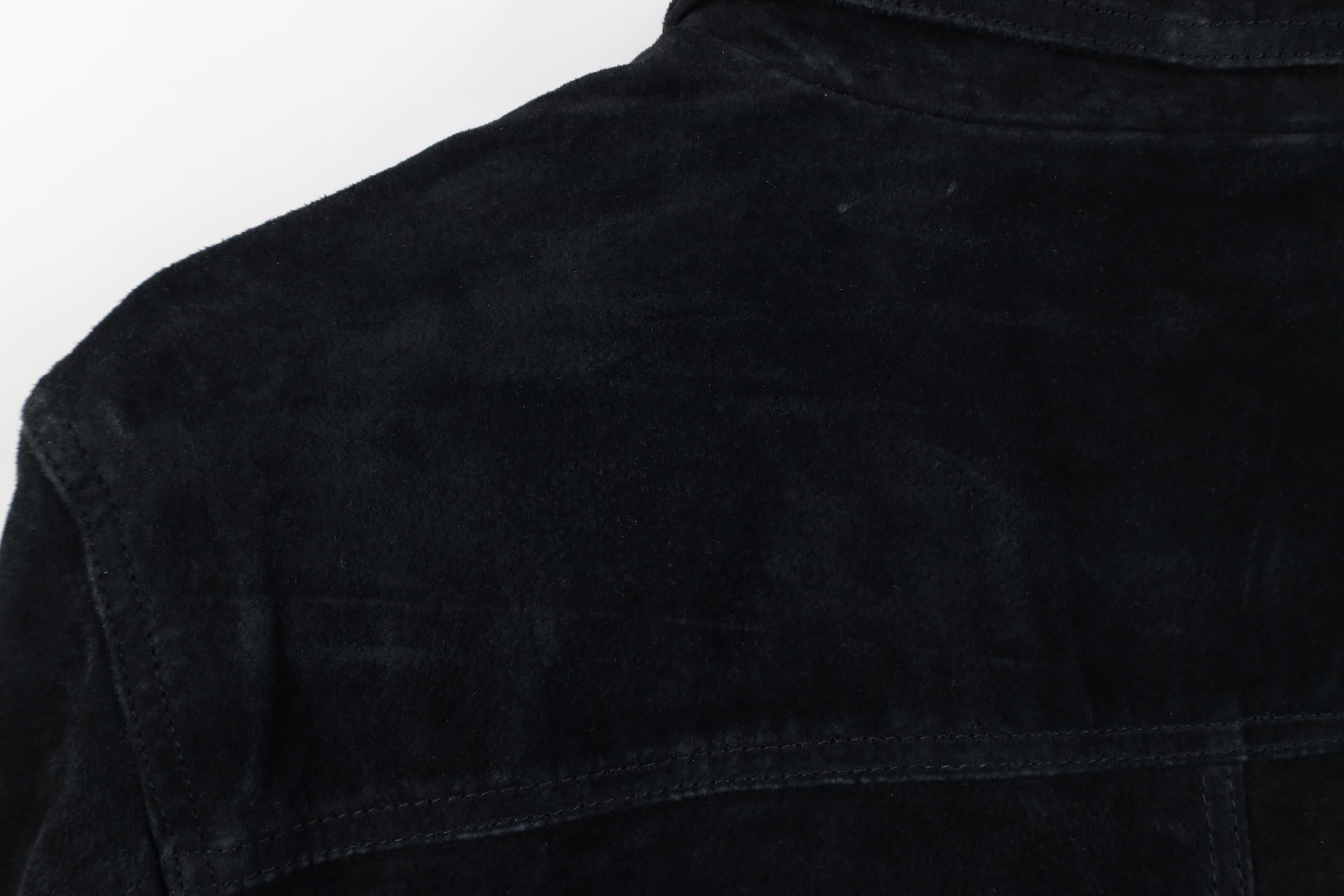 Vintage Vintage 90s Y2K Streetwear Flower Suede Leather Jacket Size L / US 10 / IT 46 - 12 Thumbnail