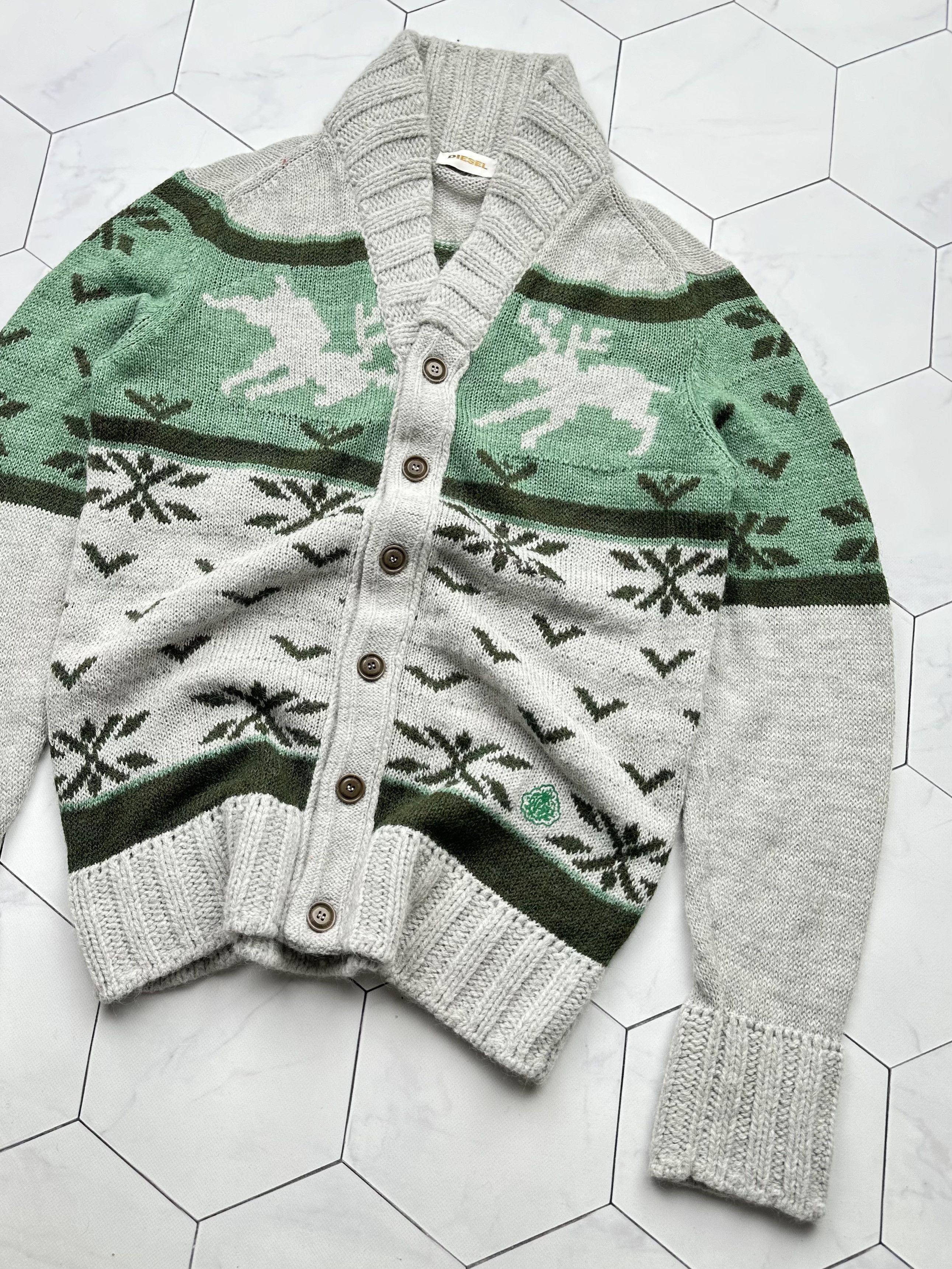 Diesel Diesel Vintage Knit Cardigan (B244) Size US L / EU 52-54 / 3 - 3 Thumbnail