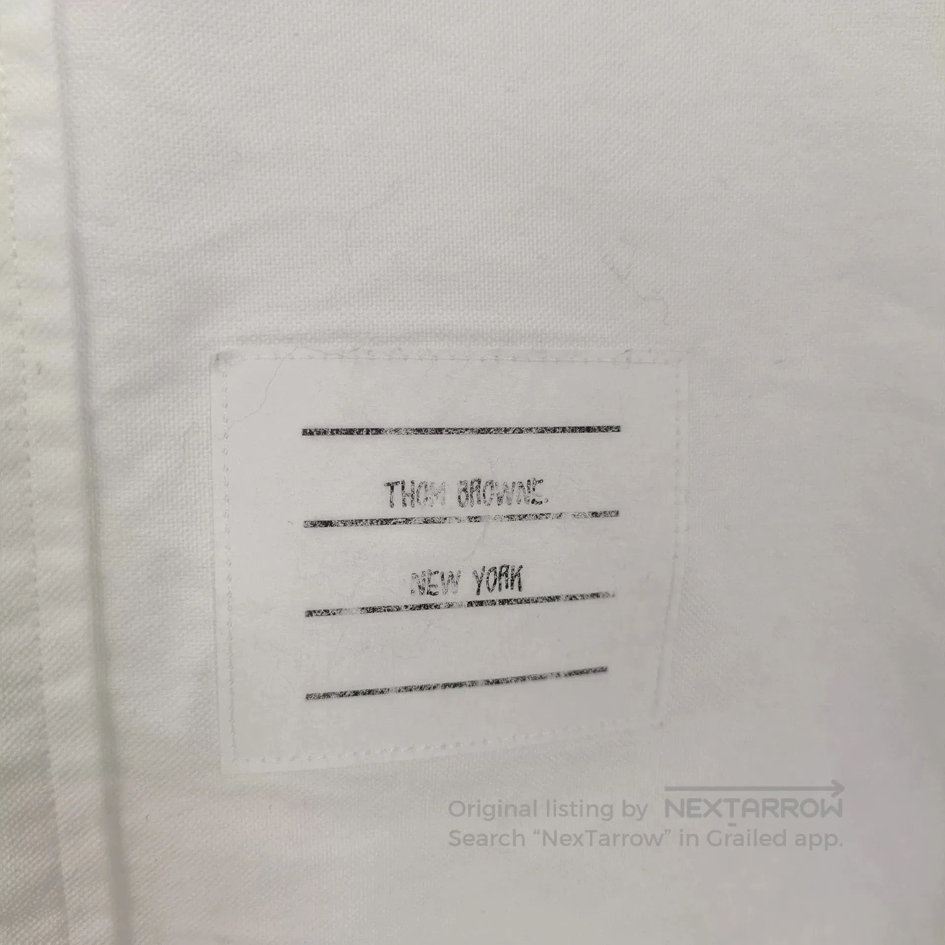 Thom Browne Thom Browne White Double-Sleeve Cotton Shirt. Size US L / EU 52-54 / 3 - 6 Thumbnail