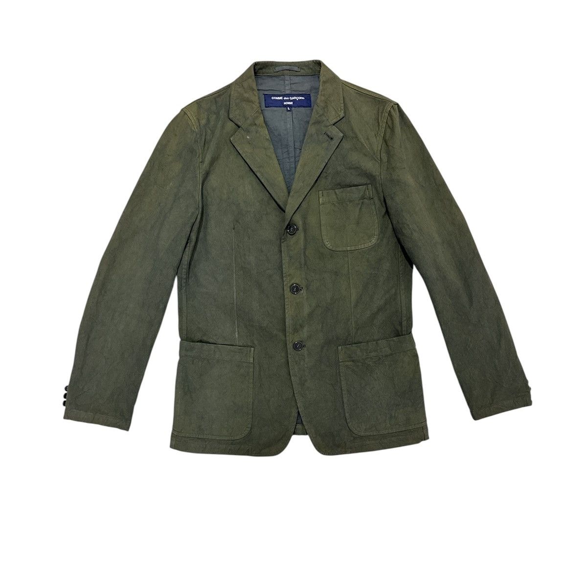 AD04 Comme Des Garcons Homme Jacket Olive Color Design