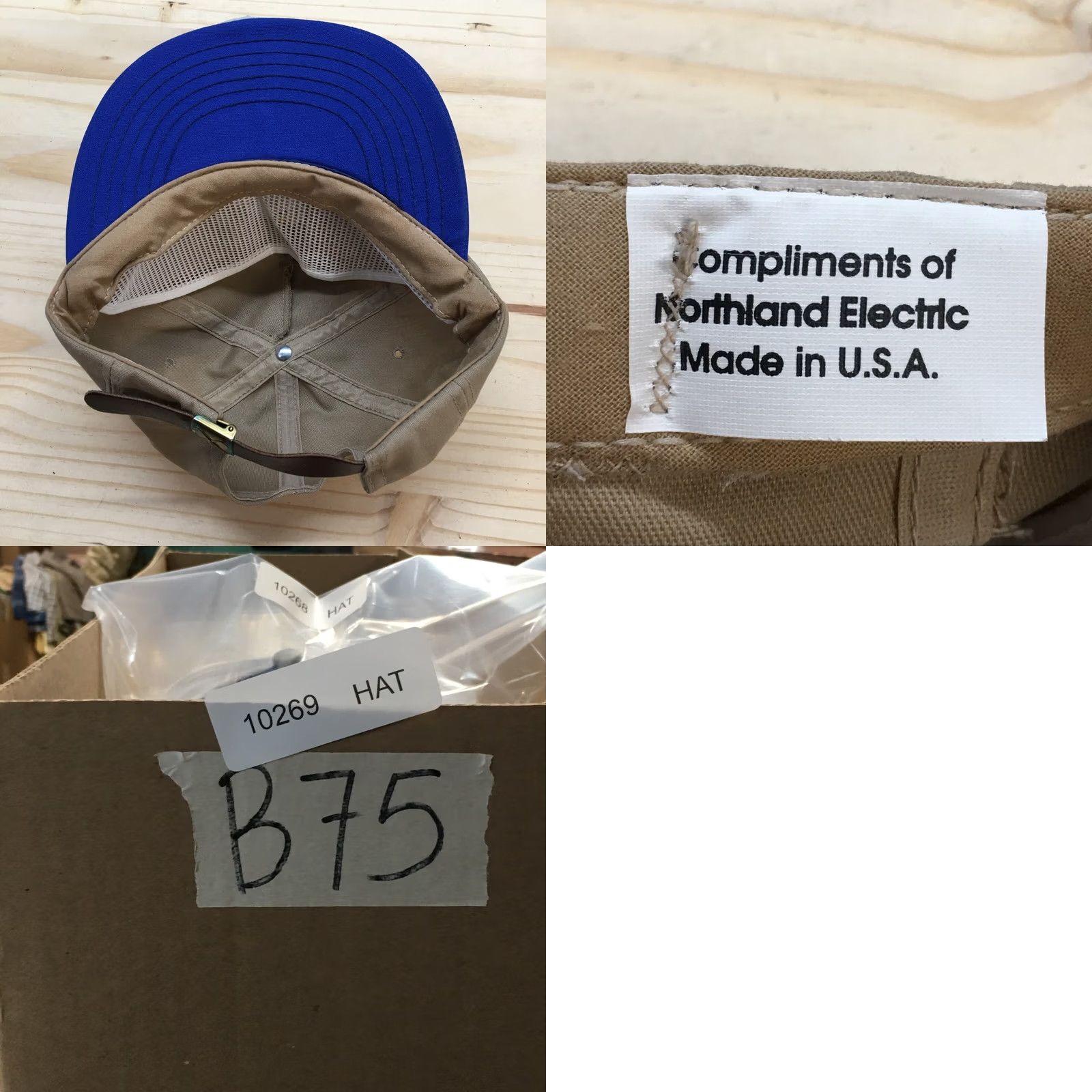Vintage Northland Electric Supply Co Baseball Hat Mens Beige One Size Flat Brim Size ONE SIZE - 8 Thumbnail