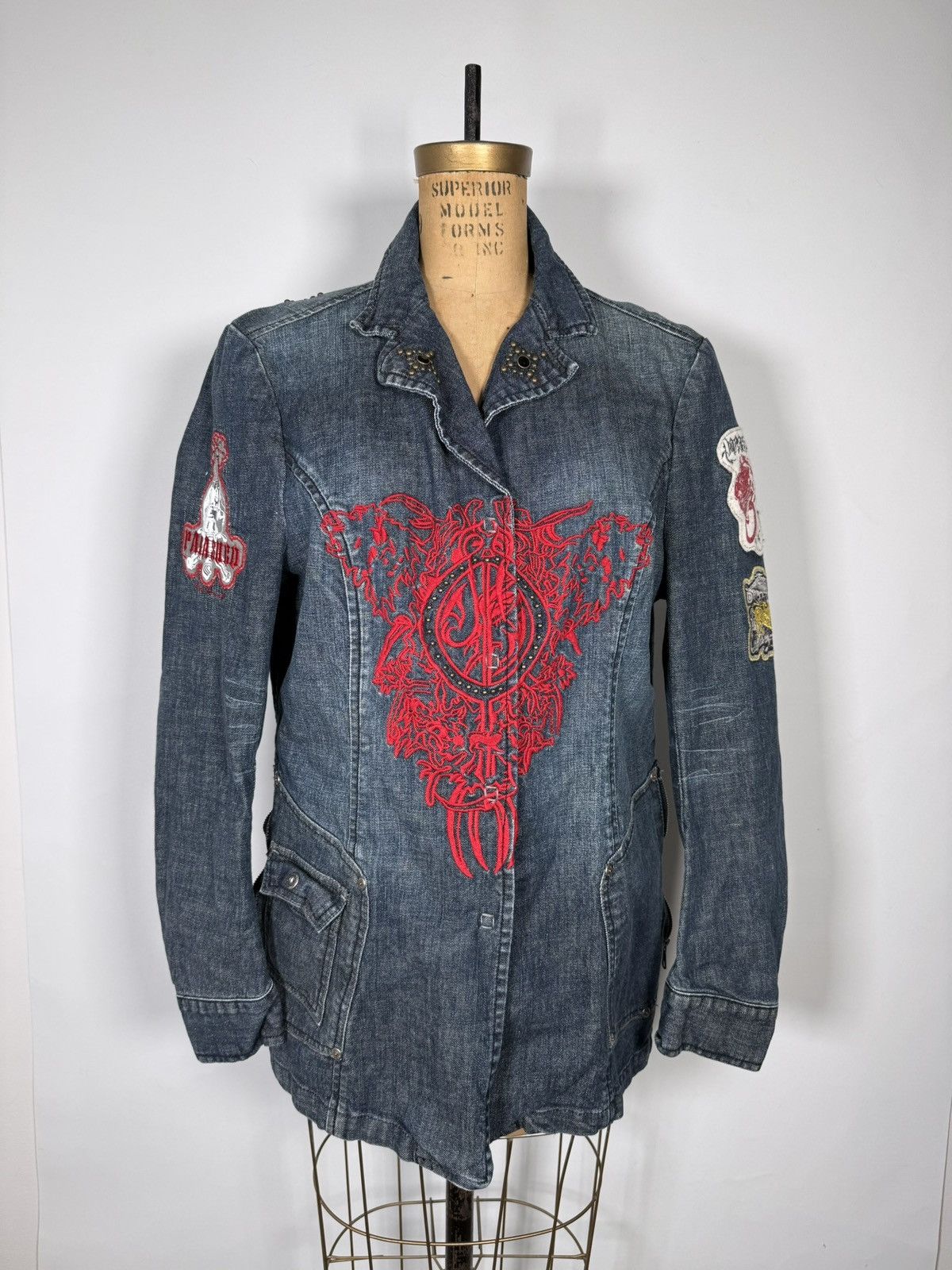 Parasuco Y2K Parasuco Embroidered Denim Jacket Size XL / US 12-14 / IT 48-50 - 1 Thumbnail