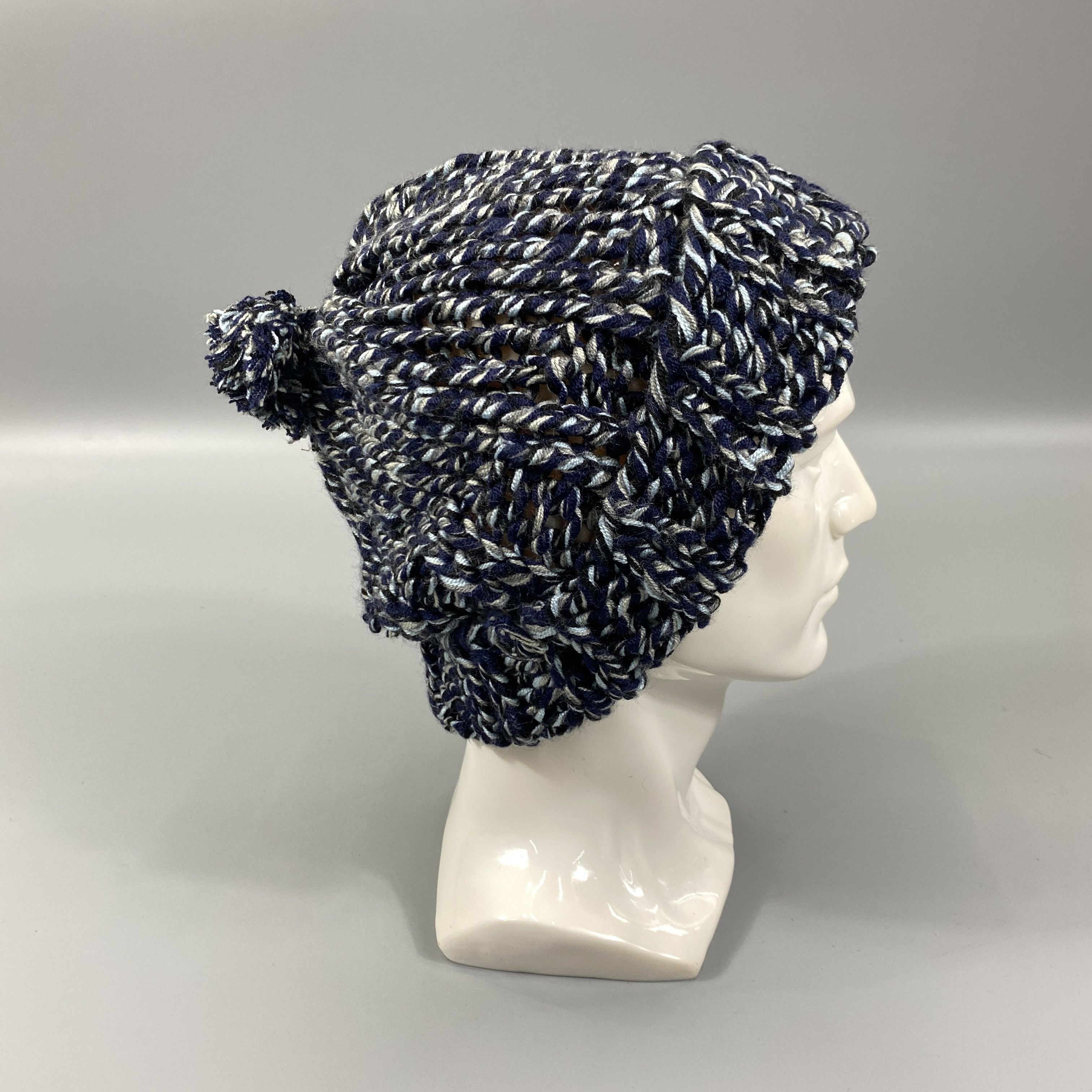 Japanese Brand Knit Snow Cap Beanie Hat With Pom Pom -BN1118 Size ONE SIZE - 2 Thumbnail
