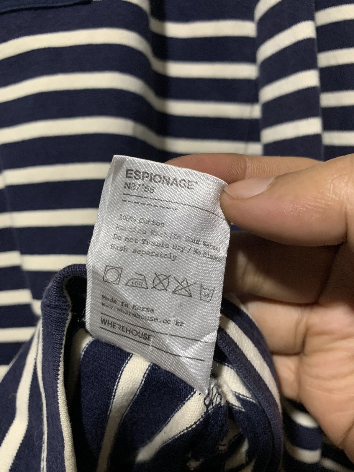14th Addiction Espionage striped shoulder patch striped pocket lomgsleeve Size US L / EU 52-54 / 3 - 8 Thumbnail