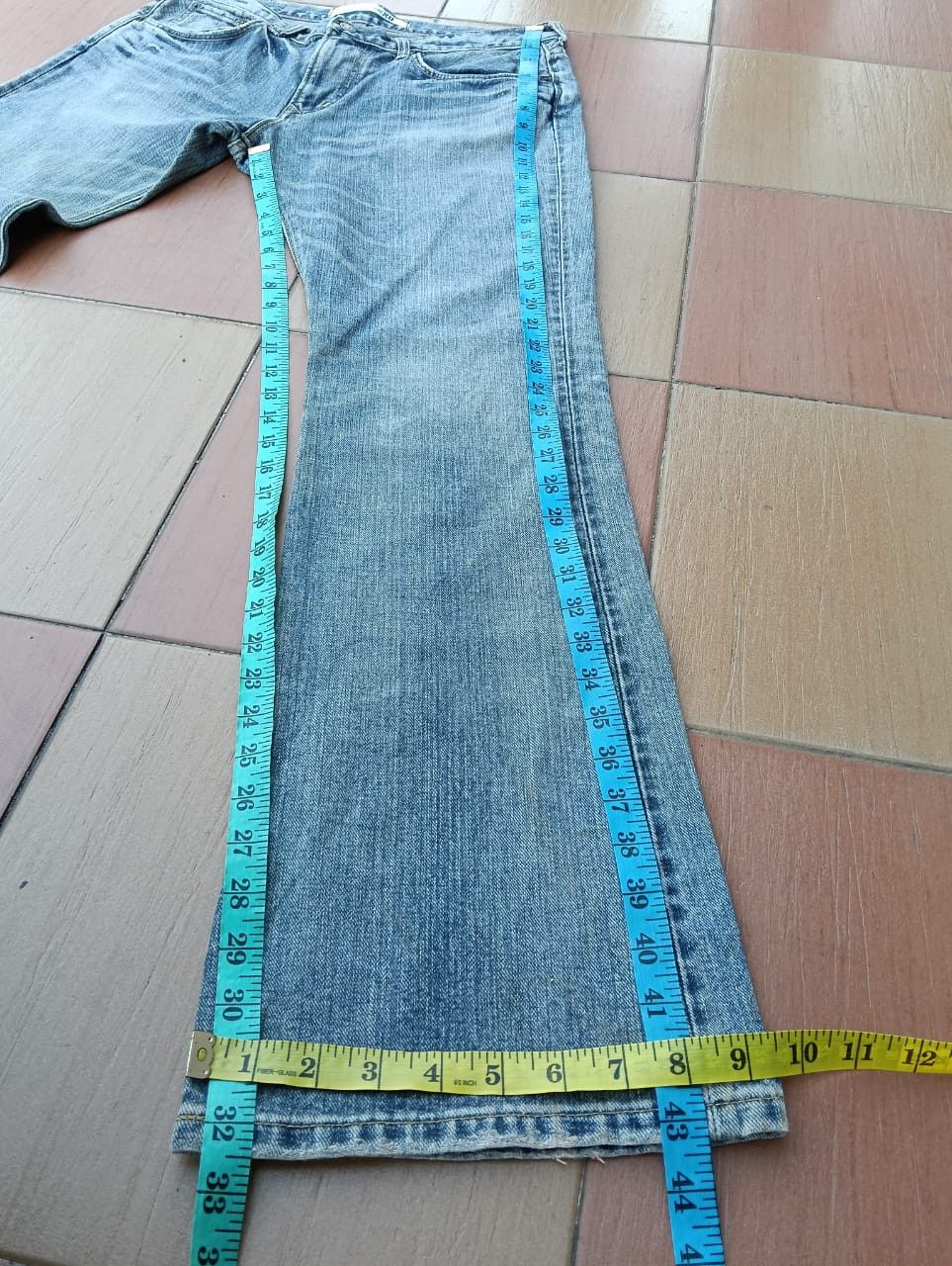 Edwin EDWIN XV Exclusive Vintage Bootcut Denim Jeans - Light Wash Size US 33 - 5 Thumbnail