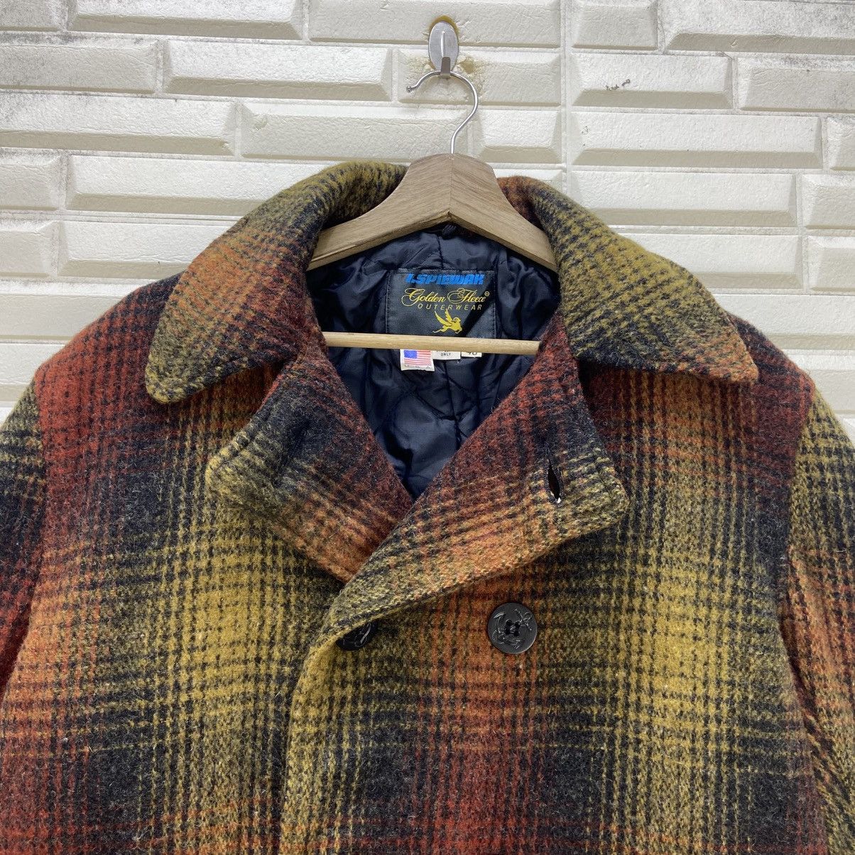 I. Spiewak And Sons I. Spiewak Golden Fleece Checkered Tartan Wool Pea Coat Size US M / EU 48-50 / 2 - 6 Thumbnail