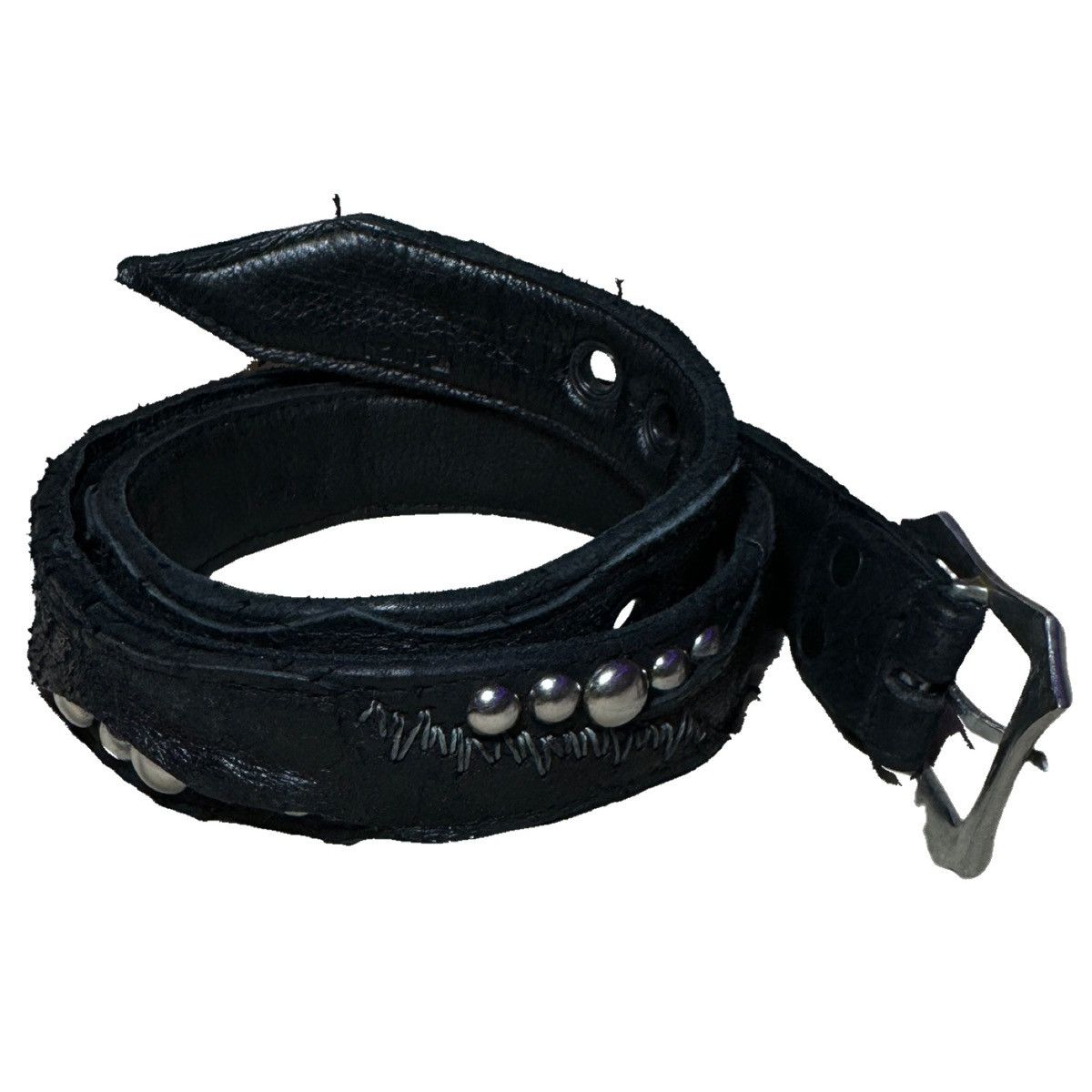 KMRii Calfskin Studded Patchwork Belt Size 32 - 2 Thumbnail