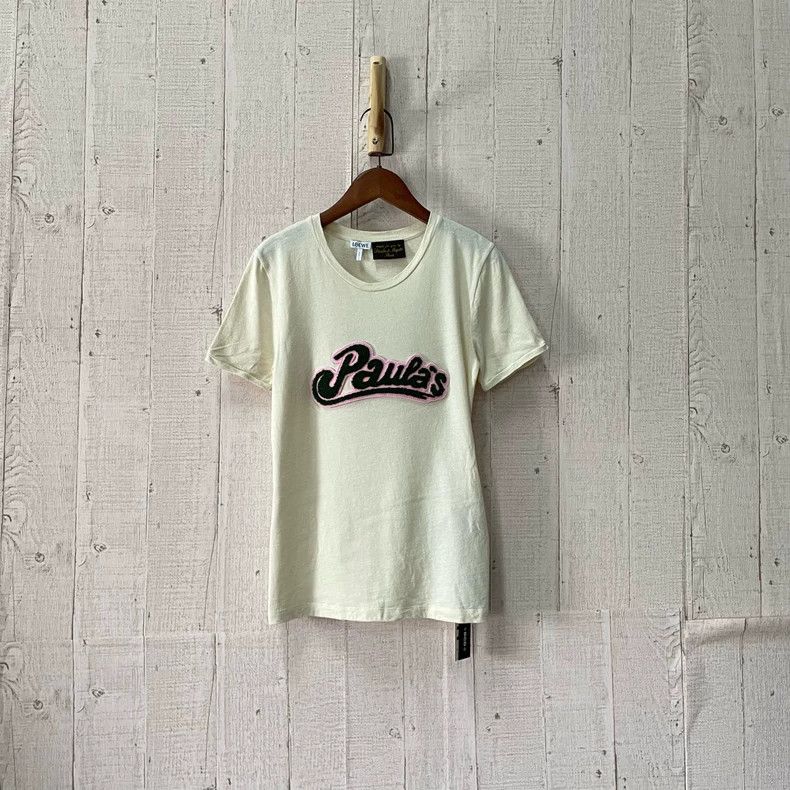 Loewe LOEWE Light white lettered short sleeves Size S / US 4 / IT 40 - 2 Thumbnail