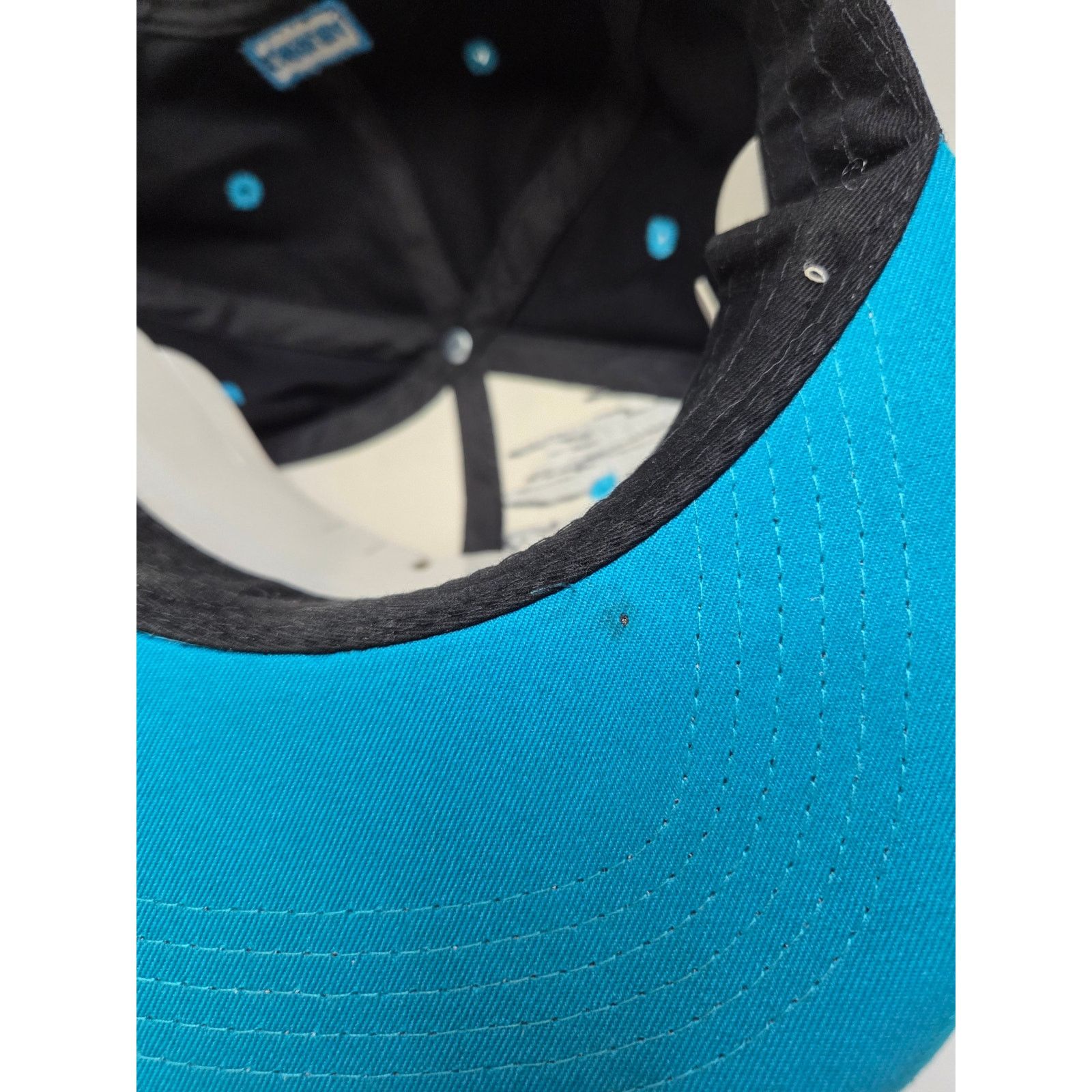 NFL M Fashions Carolina Snapback Hat Black Blue White Mens Cap Size ONE SIZE - 8 Thumbnail