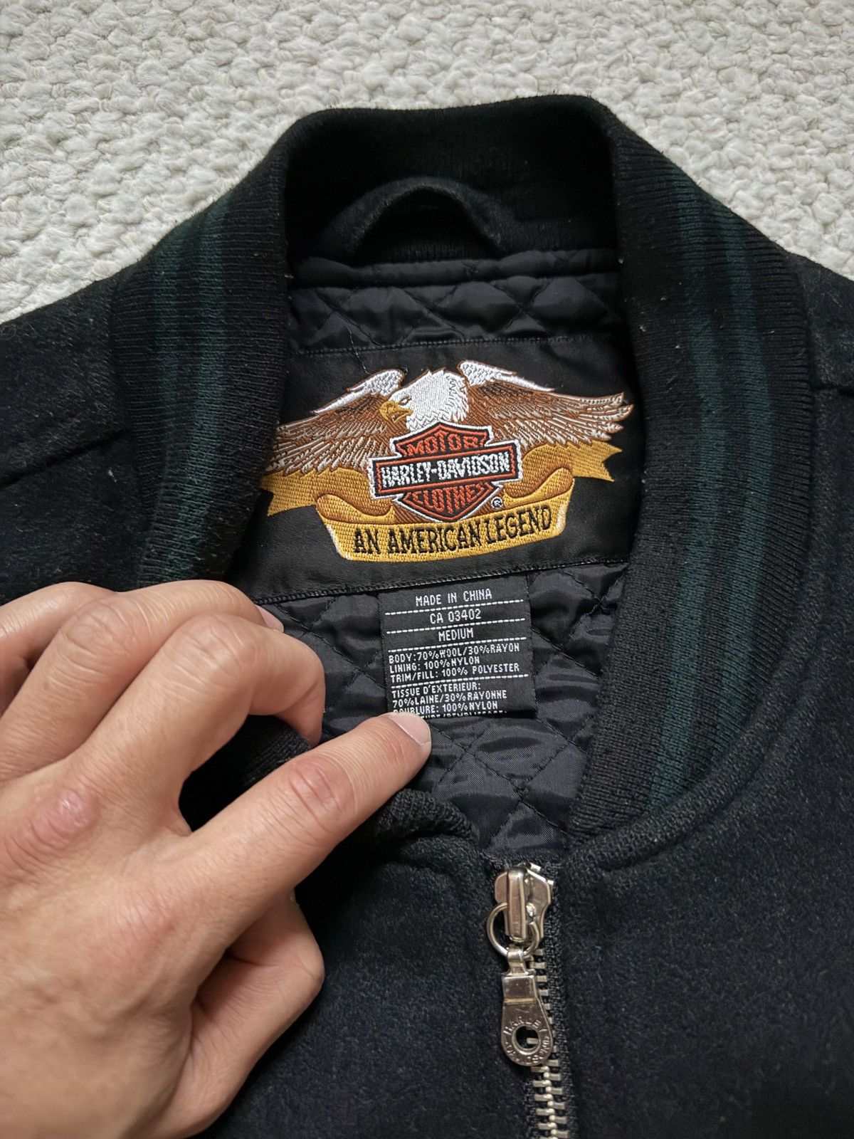 Harley Davidson Vintage Harley Davidson Wool Jacket Size US M / EU 48-50 / 2 - 3 Thumbnail