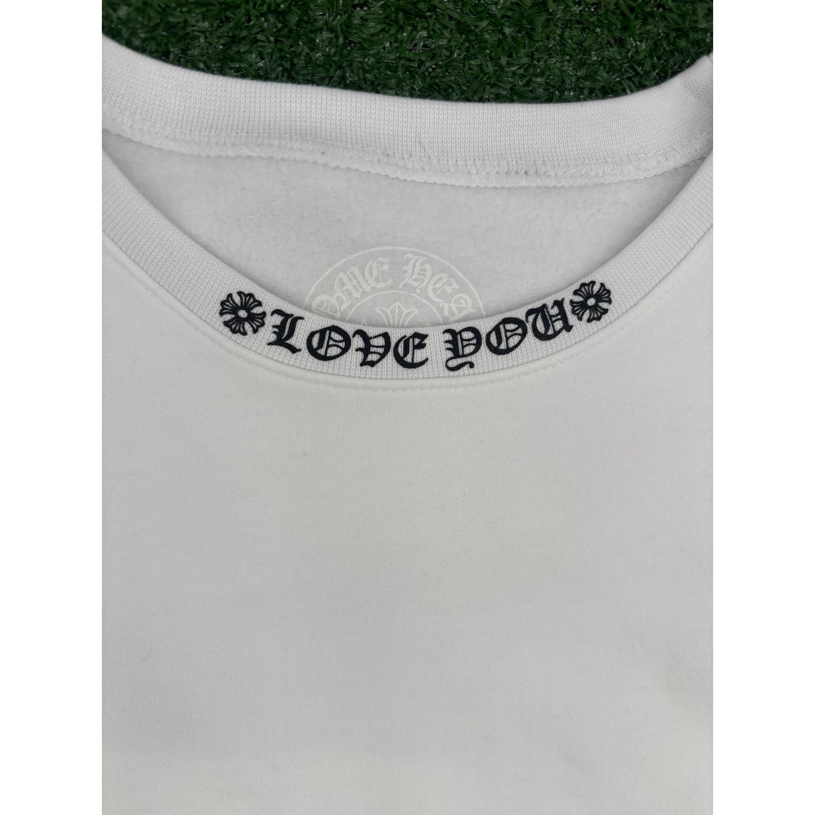 Chrome Hearts Chrome Hearts "Love You" Letter White Crewneck Sweater XL Size US XL / EU 56 / 4 - 5 Thumbnail