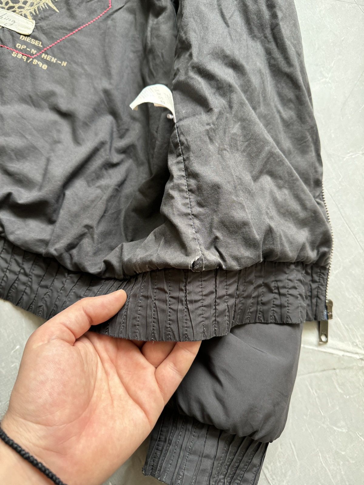 Diesel Vintage 00s Diesel Archive Boxy Cropped Jacket Avant Garde Size M / US 6-8 / IT 42-44 - 16 Thumbnail