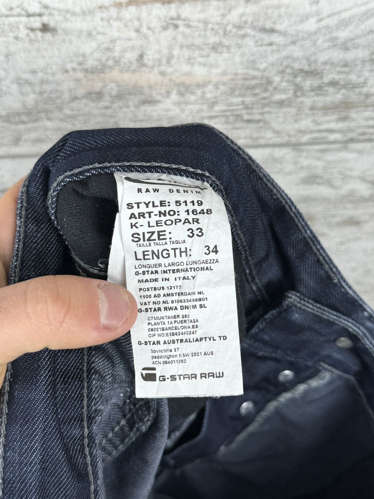 G-Star Mens Vintage G Star Raw cargo jeans denim pants Japanese y2k Size US 33 - 11 Thumbnail