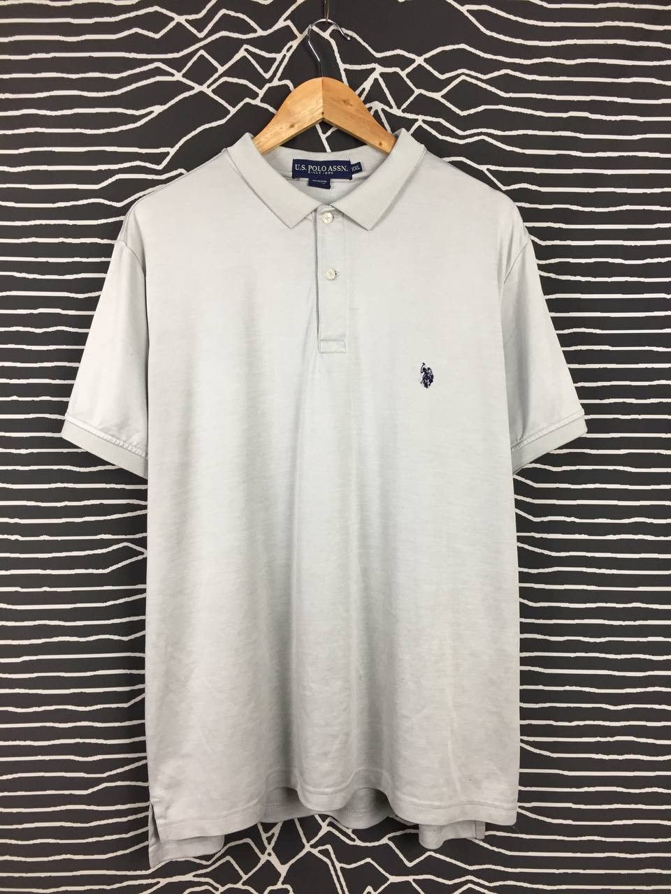 Polo Ralph Lauren × U.S. Polo Assn. × Vintage U.S Polo Assn. Embroidered Logo Classic Polo Tee Size US XXL / EU 58 / 5 - 2 Thumbnail