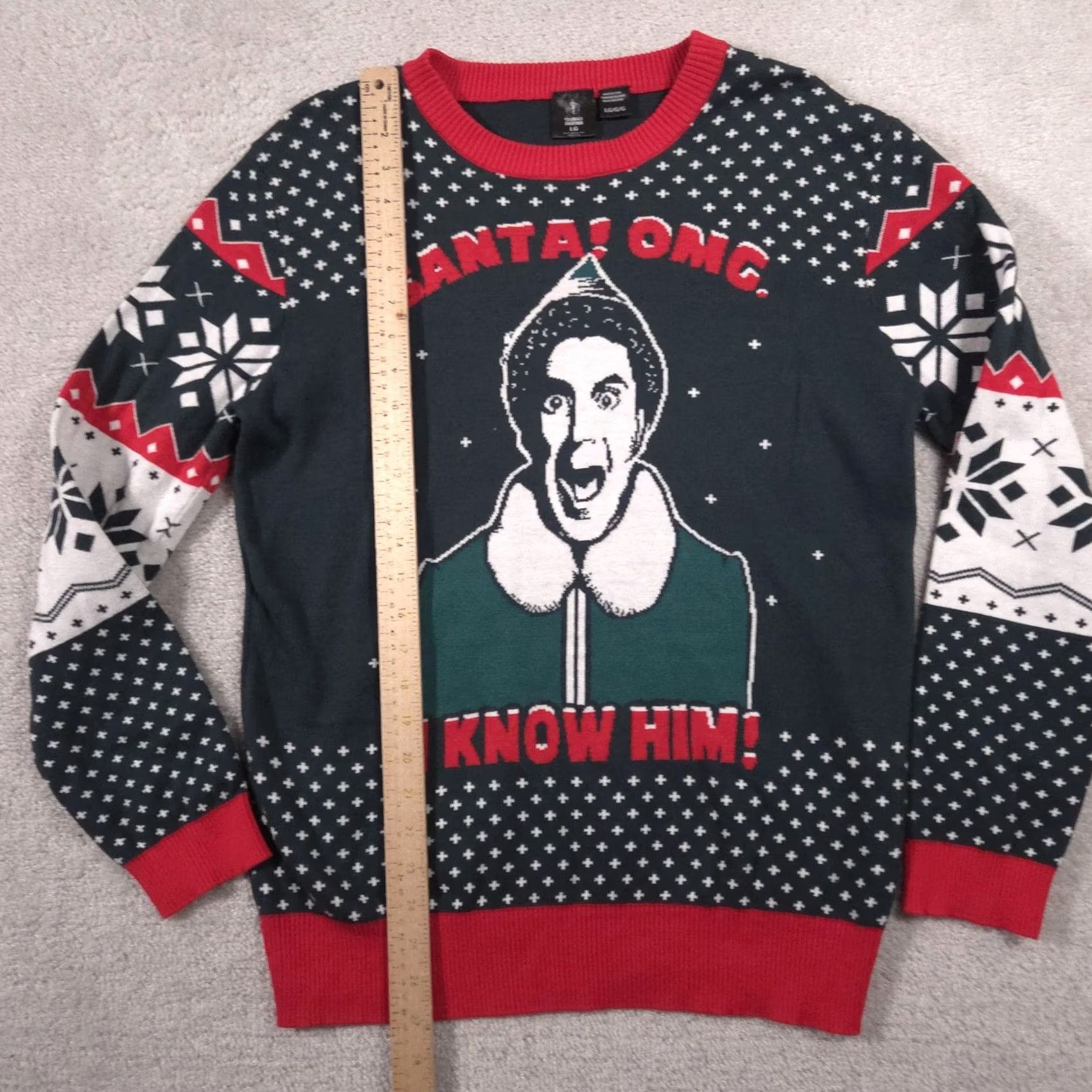 Vintage VINTAGE Celebrate Together Sweater Mens L Buddy the Elf Santa OMG Ugly Christmas Size US L / EU 52-54 / 3 - 6 Thumbnail