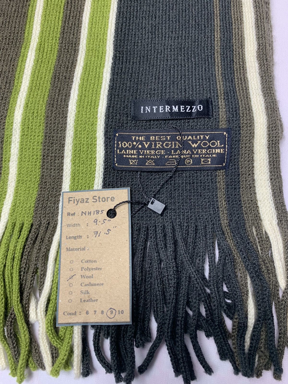 Vintage Intermezzo Stripped Scarf / Muffler / Neckwear Size ONE SIZE - 6 Thumbnail