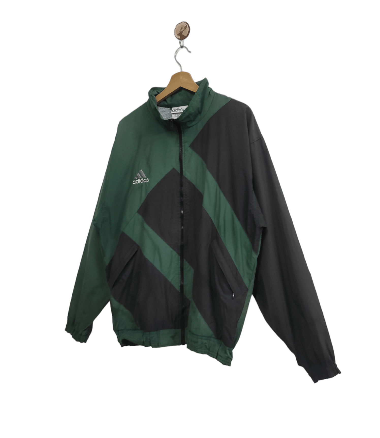 Adidas × Vintage Big Logo Adidas Windbreaker Jacket Size US L / EU 52-54 / 3 - 3 Thumbnail