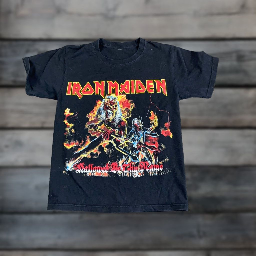 Etro Iron Maiden Hallowed Be Thy Name Black Graphic T-Shirt Adult Small Metal Music Mens Double-Sided Size US S / EU 44-46 / 1 - 1 Thumbnail