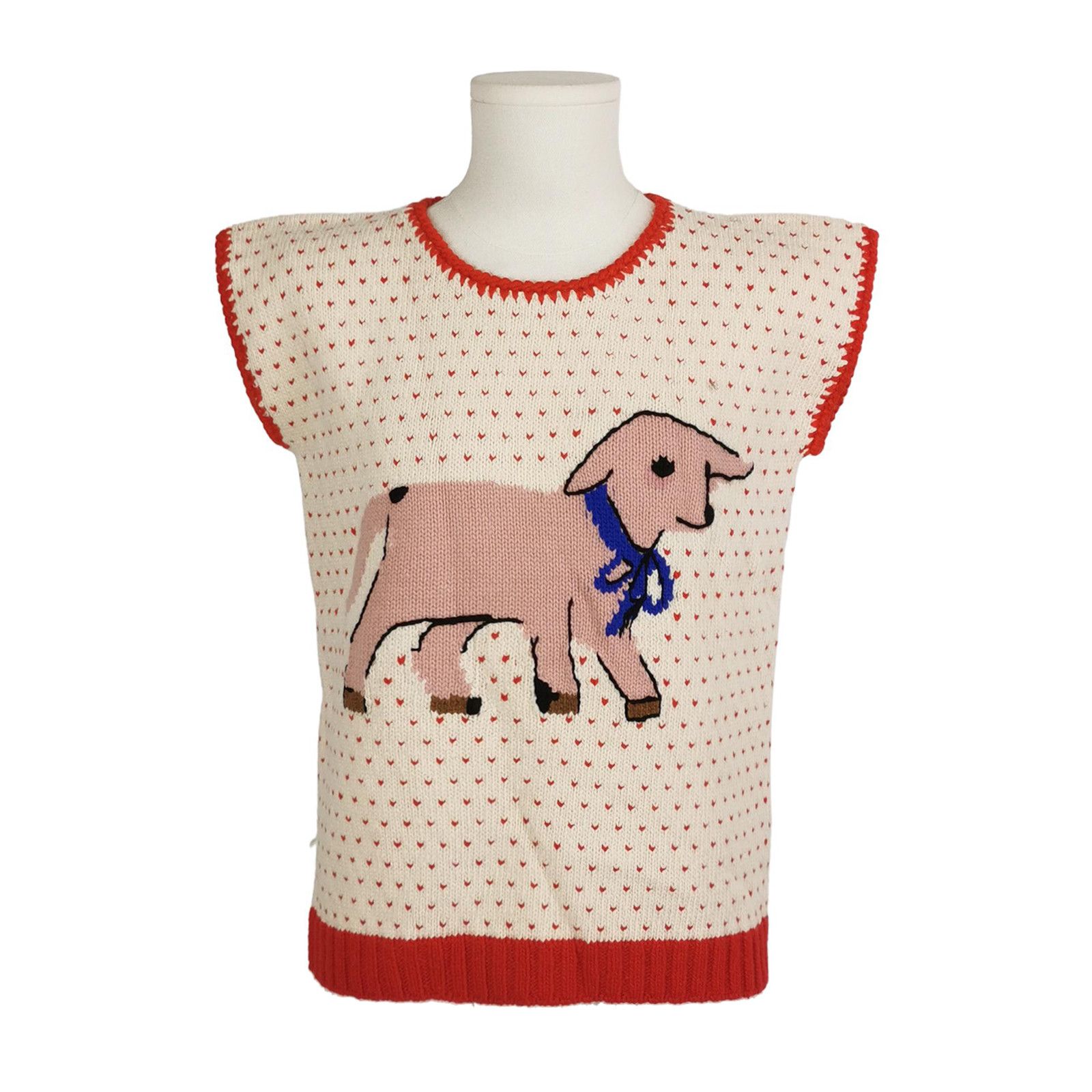 Gucci Gucci Lamb Intarsia Wool Knit Vest M Size US M / EU 48-50 / 2 - 1 Thumbnail