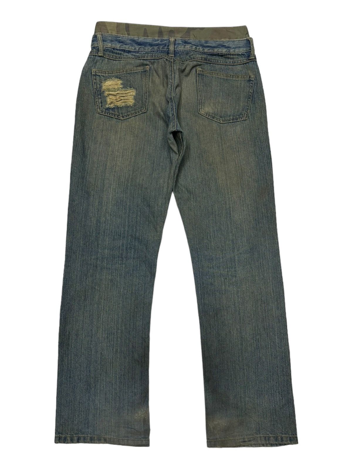 PPFM × Tornado Mart 🔥TORNADO MART DOUBLE WAIST DISTRESSED CUSTOMADE DENIM JEANS Size US 31 - 5 Thumbnail