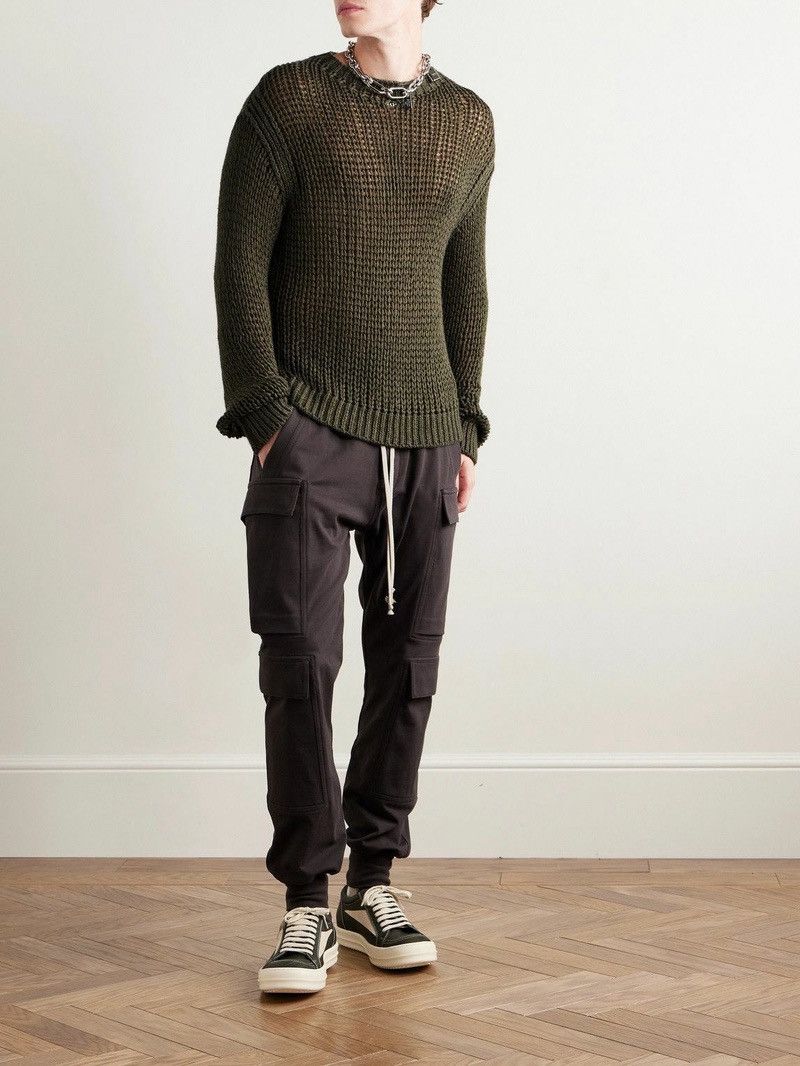 Rick Owens Rick Owens Las Palmas Open Knit Chunky Cashmere Sweater Dust Size US L / EU 52-54 / 3 - 10 Thumbnail