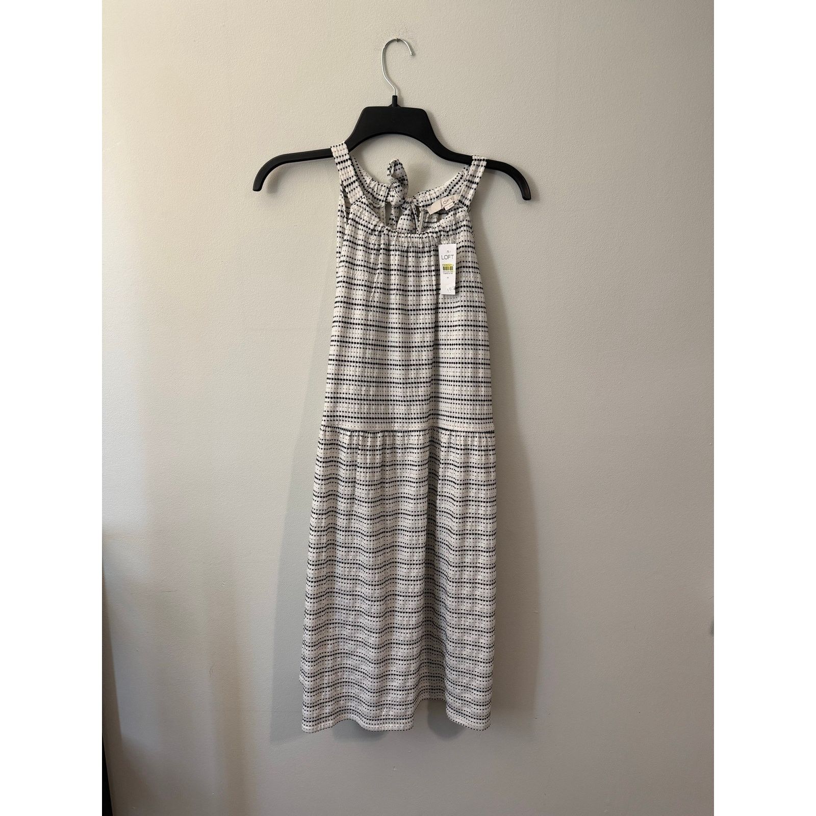 Loft LOFT NWT White/Black/Gold Dot Stripe Knit Dress Medium, $70 Size M / US 6-8 / IT 42-44 - 10 Thumbnail