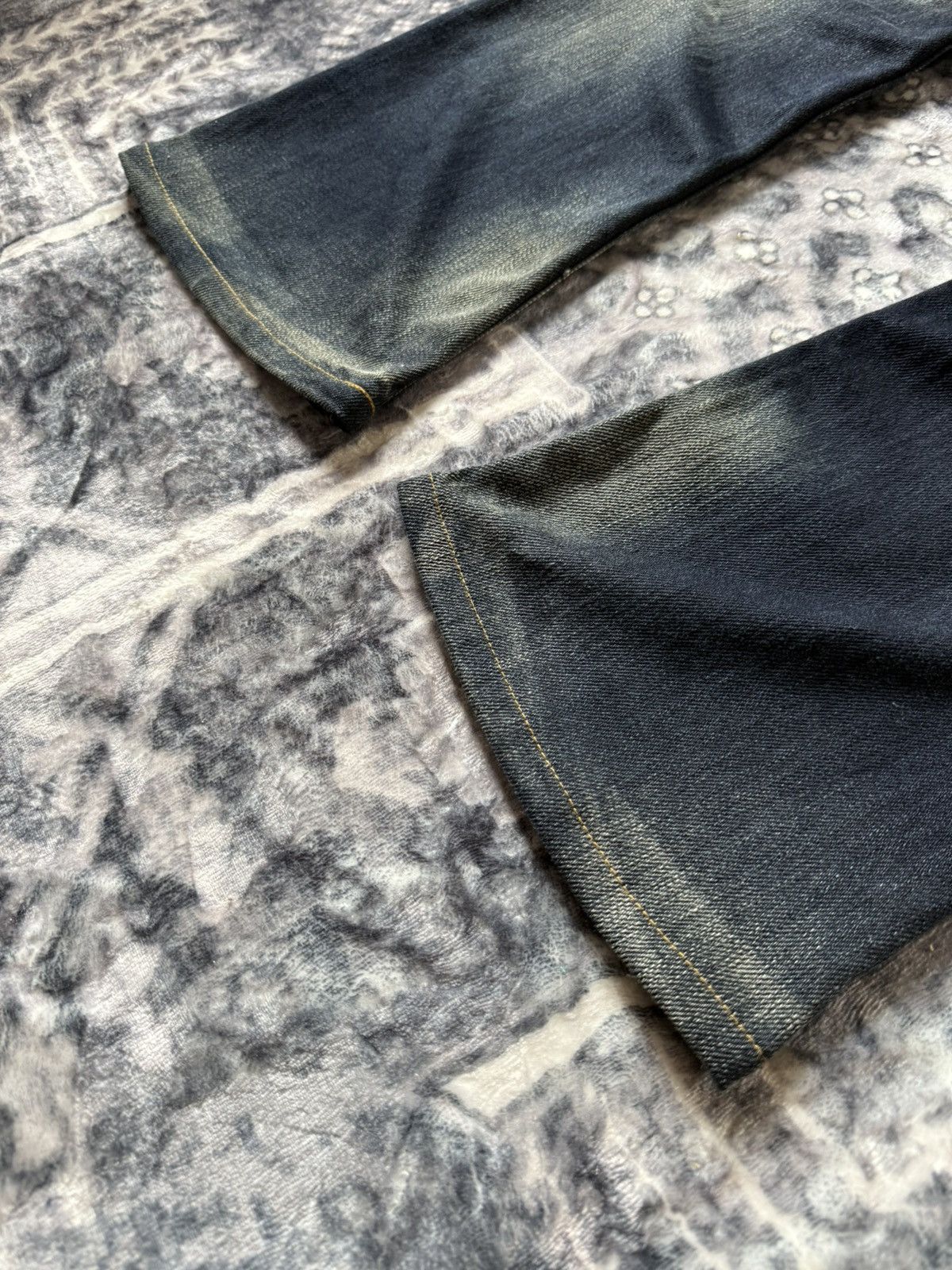 GOSTAR DE FUGA Nicole Club Muddy Wash Bold Contrast Stitched Flared Jeans Size US 30 / EU 46 - 15 Thumbnail
