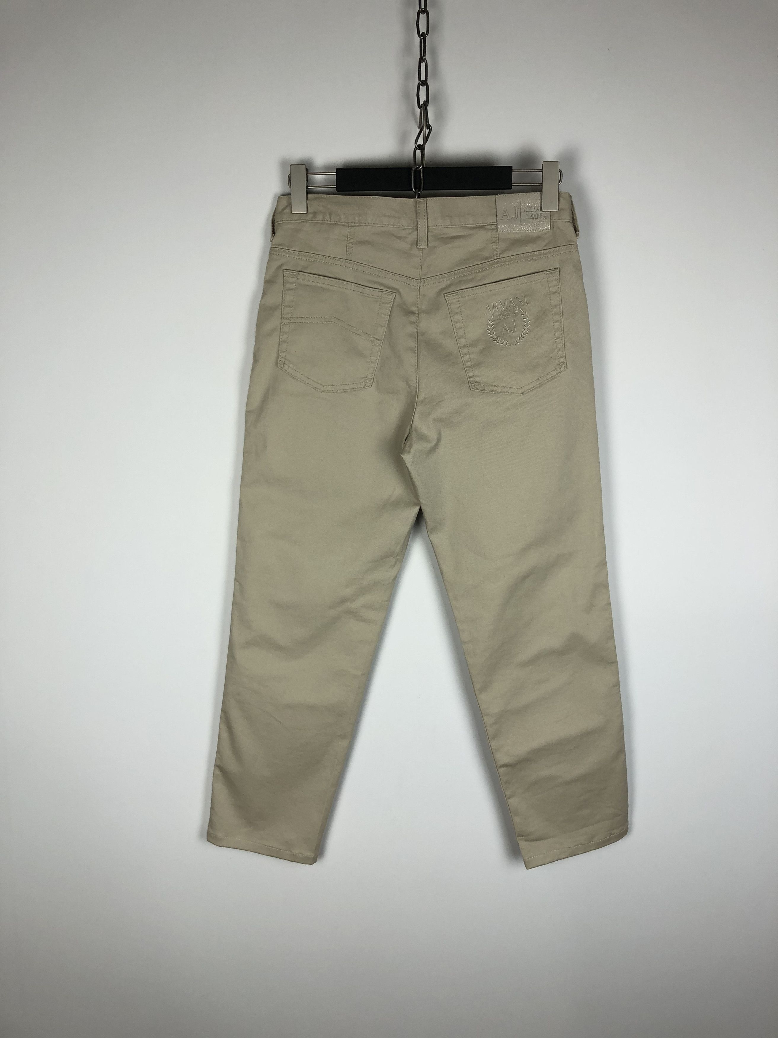 Armani Armani Jeans Chino Pants Back Logo Beige size 30x29 Size US 30 / EU 46 - 2 Thumbnail