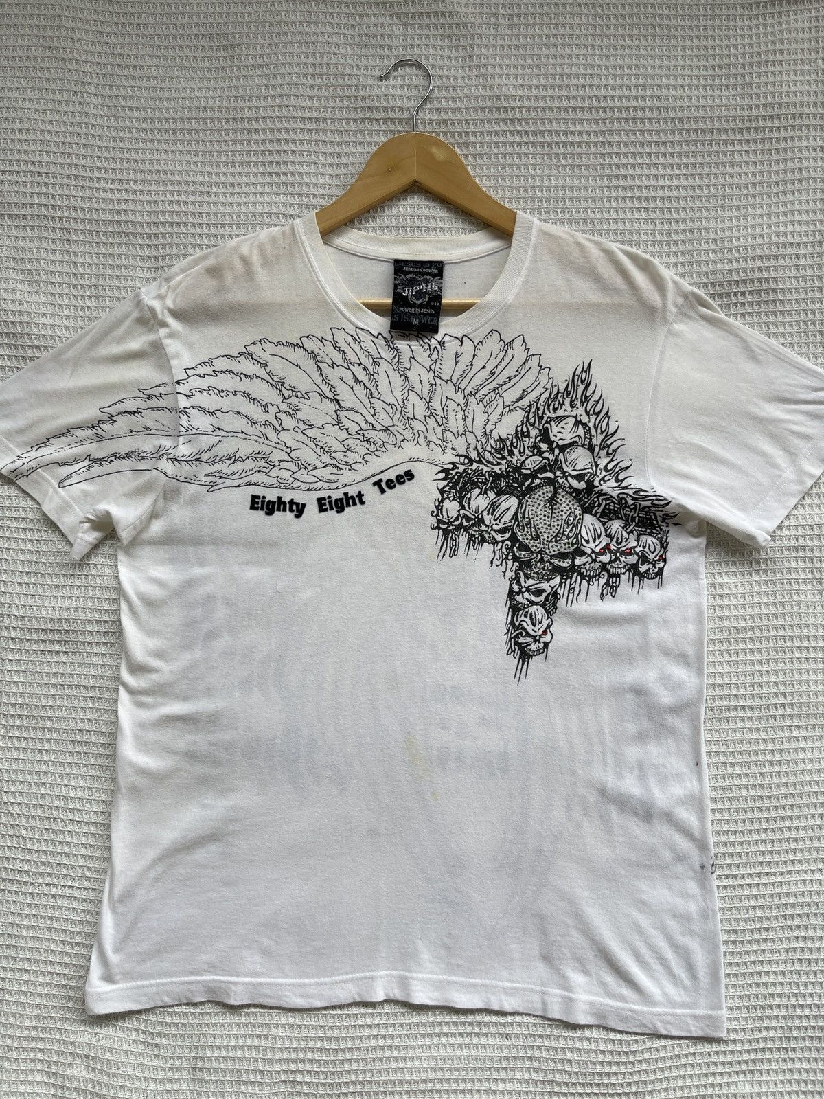 Affliction Rare🔥Vintage EIGHTY EIGHT Jesus Is Power Tee Size US M / EU 48-50 / 2 - 12 Thumbnail