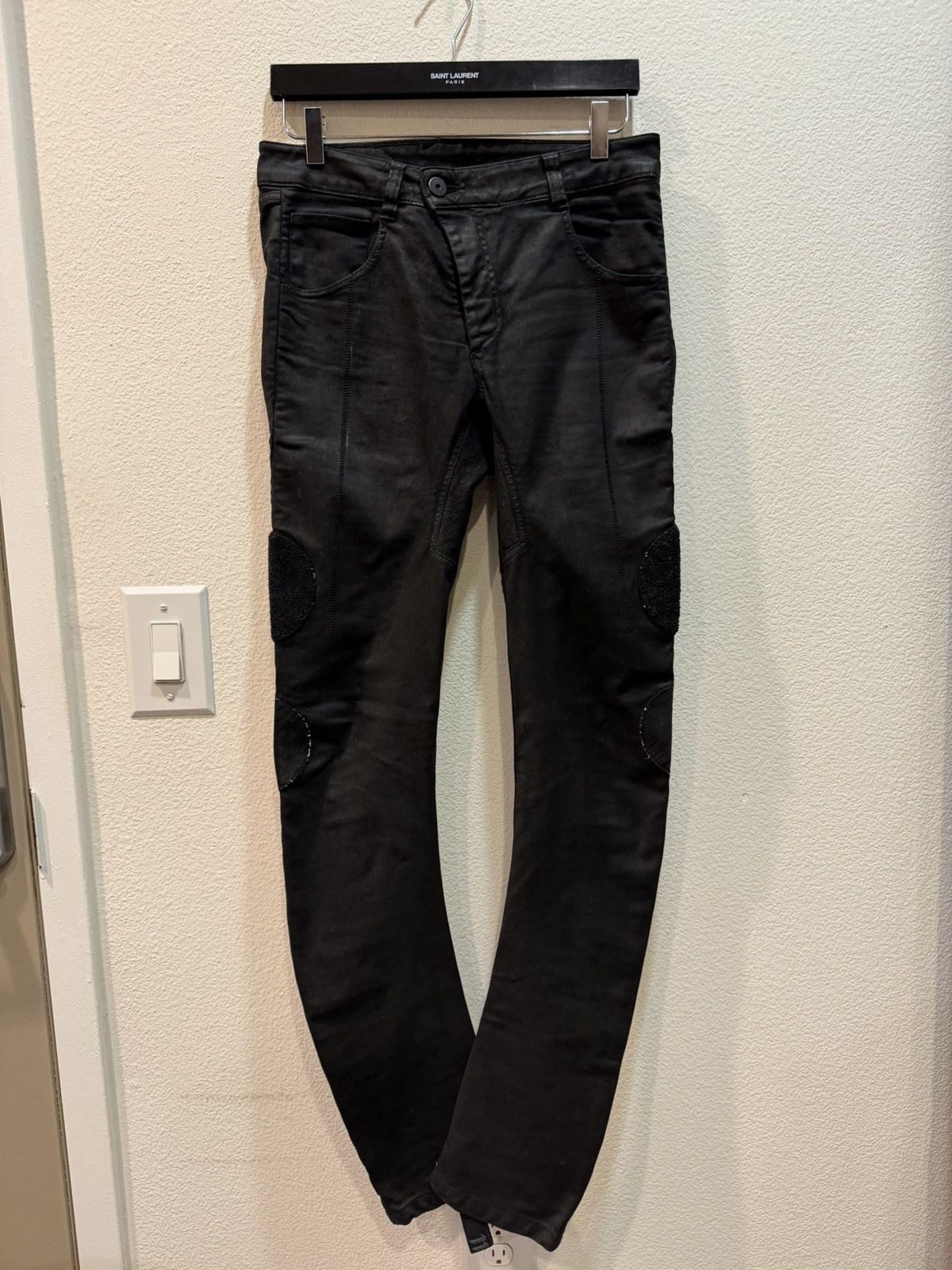 11 By Boris Bidjan Saberi Boris J Cut Waxed Denim Jeans Size US 30 / EU 46 - 1 Thumbnail