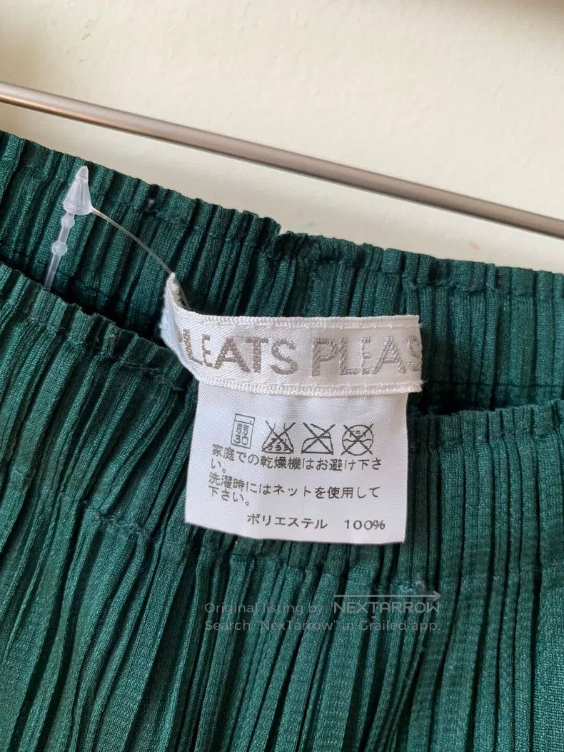 Issey Miyake Issey Miyake size:3 Green Long Pants Size 22" - 3 Thumbnail