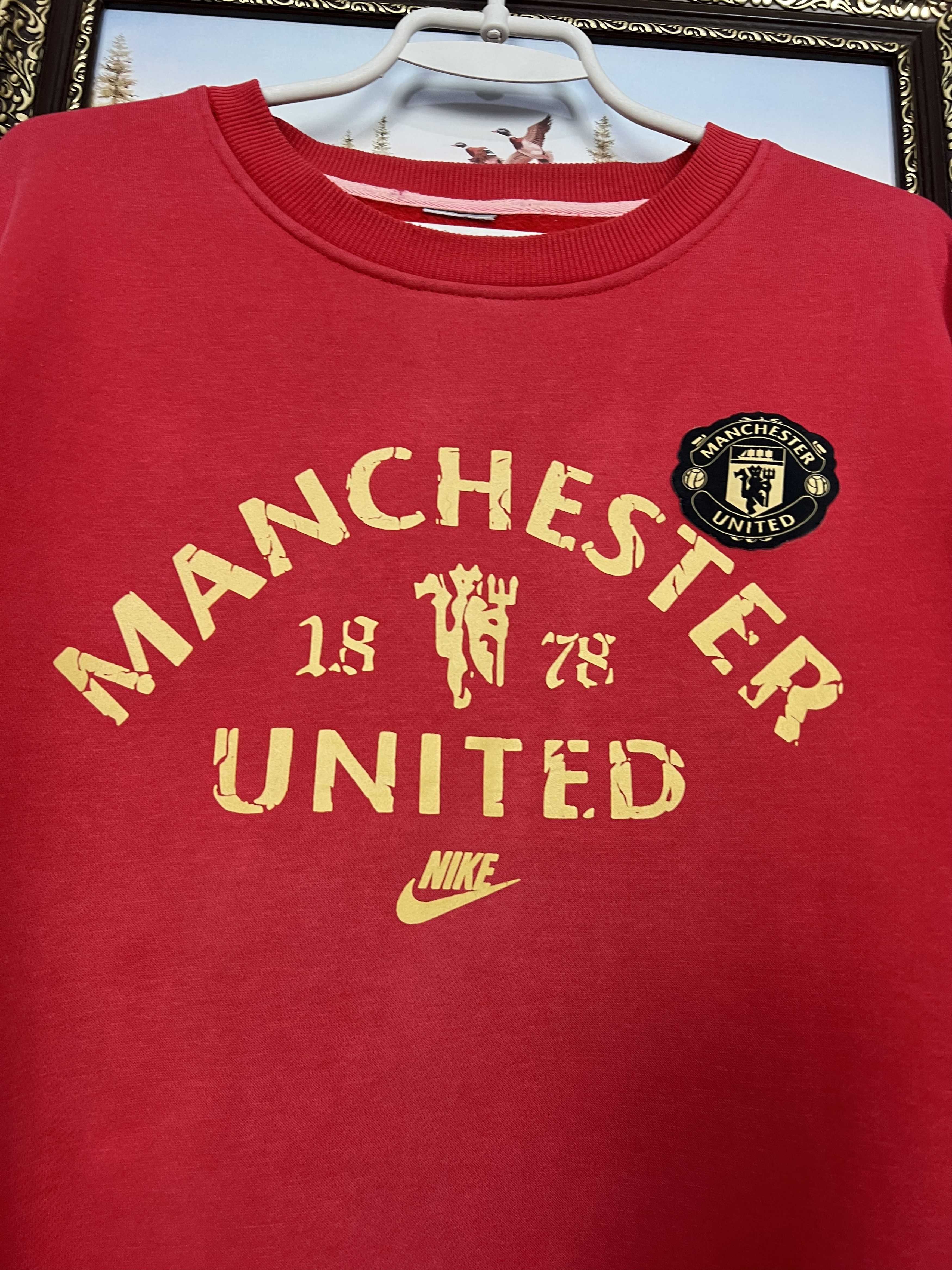 Nike Nike Manchester United Football Sweatshirt Soccer Track Top Size US L / EU 52-54 / 3 - 3 Thumbnail