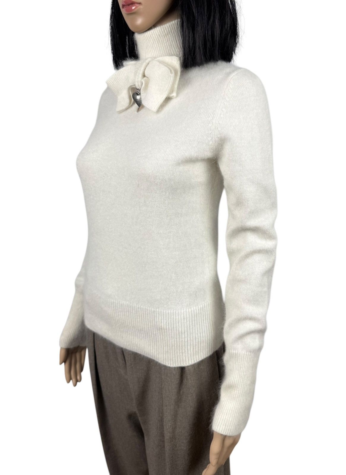 Viktor & Rolf Viktor & Rolf H&M Angora Sweater Turtleneck Heart Bow size S Size S / US 4 / IT 40 - 4 Thumbnail