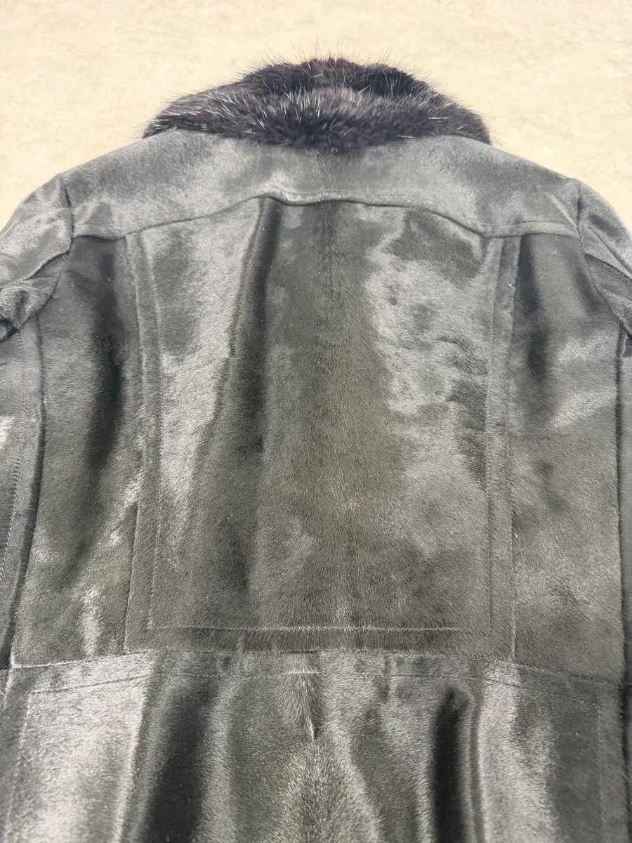 Gucci 2000s Gucci Black Pony Fur Leather Multi Zips Long Jacket by Tom Ford Size US M / EU 48-50 / 2 - 7 Thumbnail