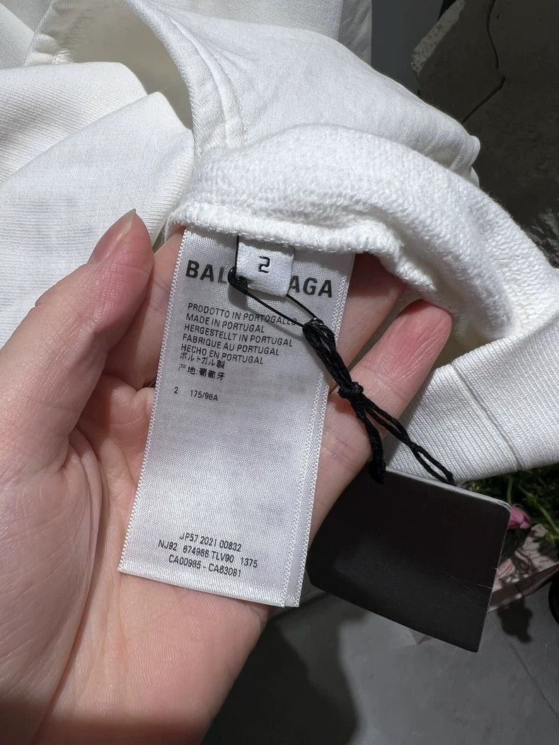 Balenciaga Balenciaga White 1917 Hoodie New Size 2, In Stock, Ships I Size US M / EU 48-50 / 2 - 3 Thumbnail