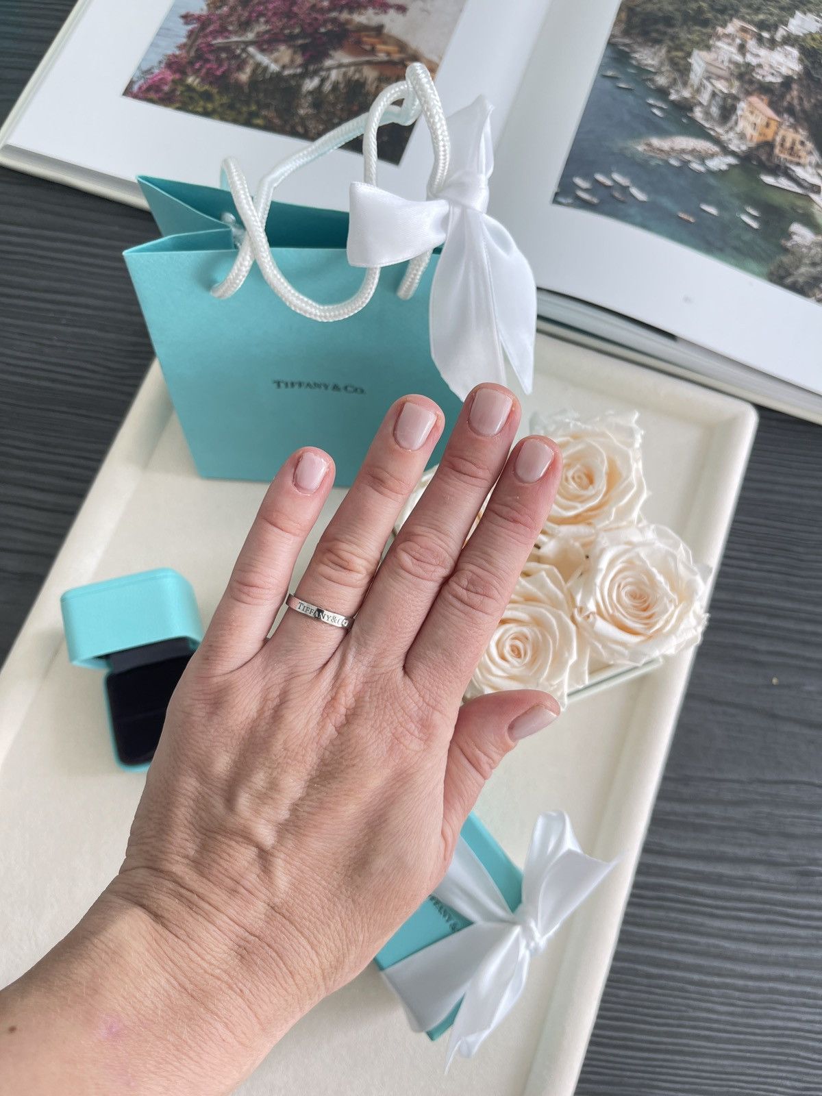 Tiffany & Co. Tiffany & Co. Band Ring in Platinum Diamond 5.5 NEW $2400 Size ONE SIZE - 6 Thumbnail