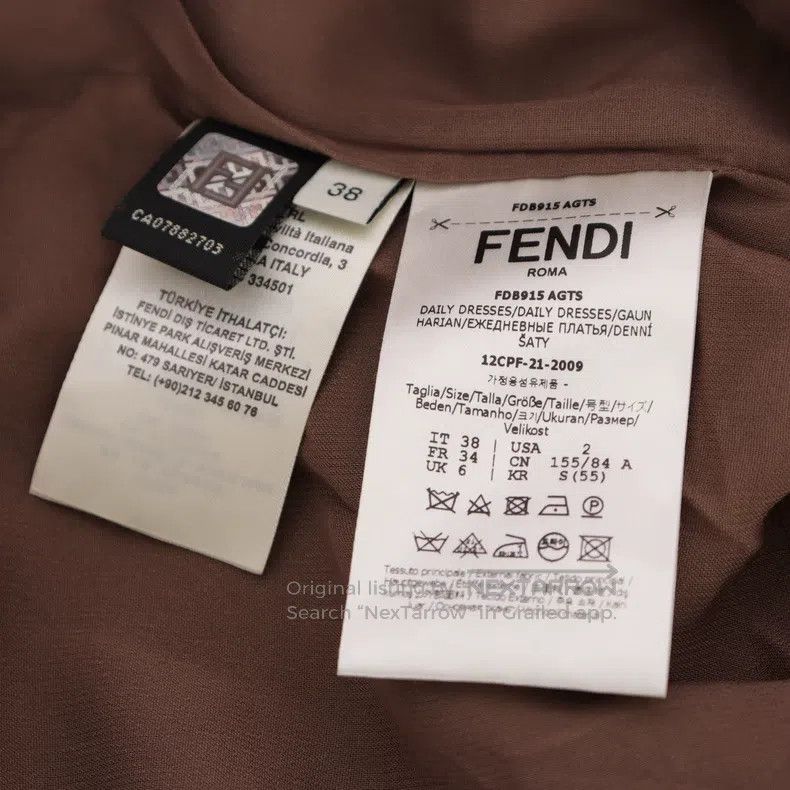 Fendi Fendi Midi Dresses Size XS / US 0-2 / IT 36-38 - 4 Thumbnail