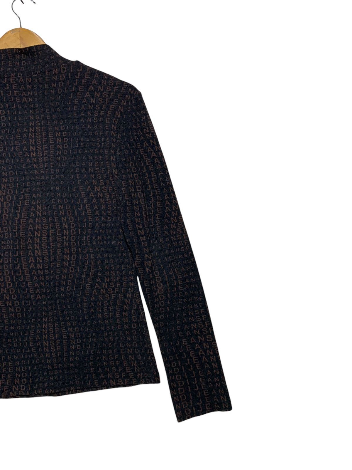 Fendi 🔥VTG FENDI FULLPRINTS BODYSUIT TURTLENECK Size M / US 6-8 / IT 42-44 - 7 Thumbnail